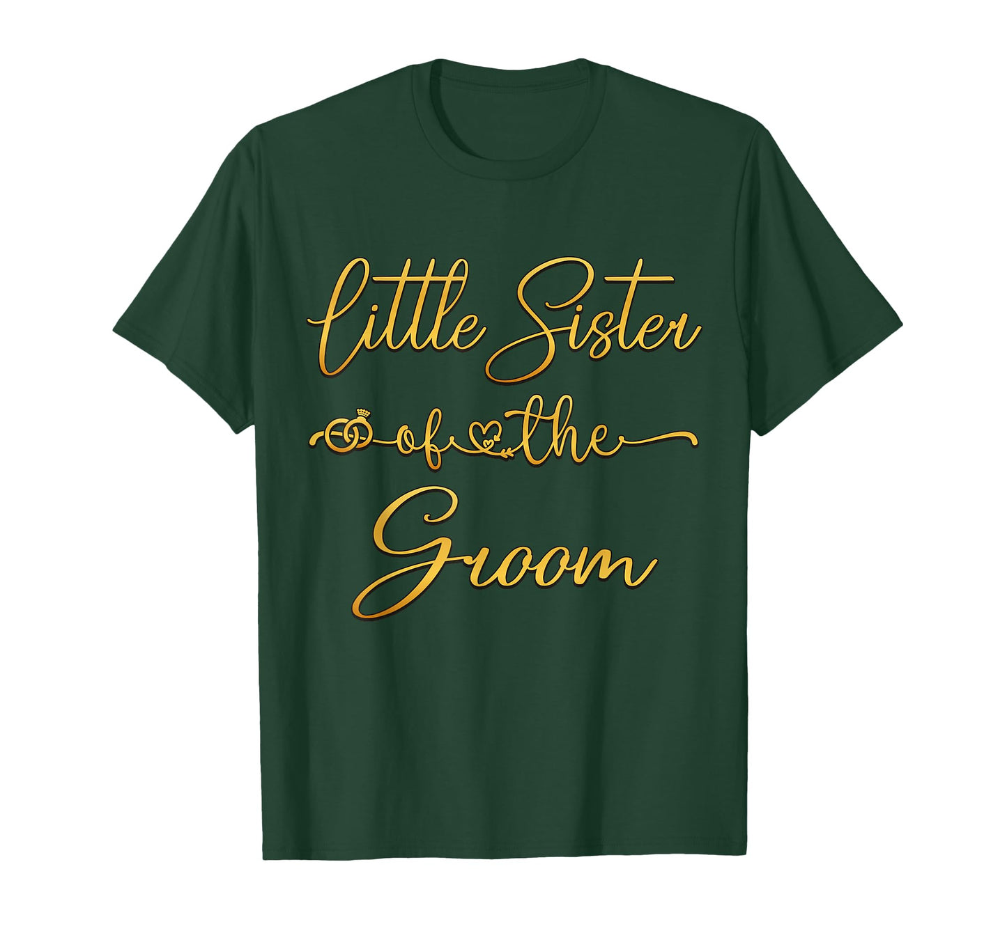 Little Sister Of The Groom Wedding Party Idea For Him T-Shirt