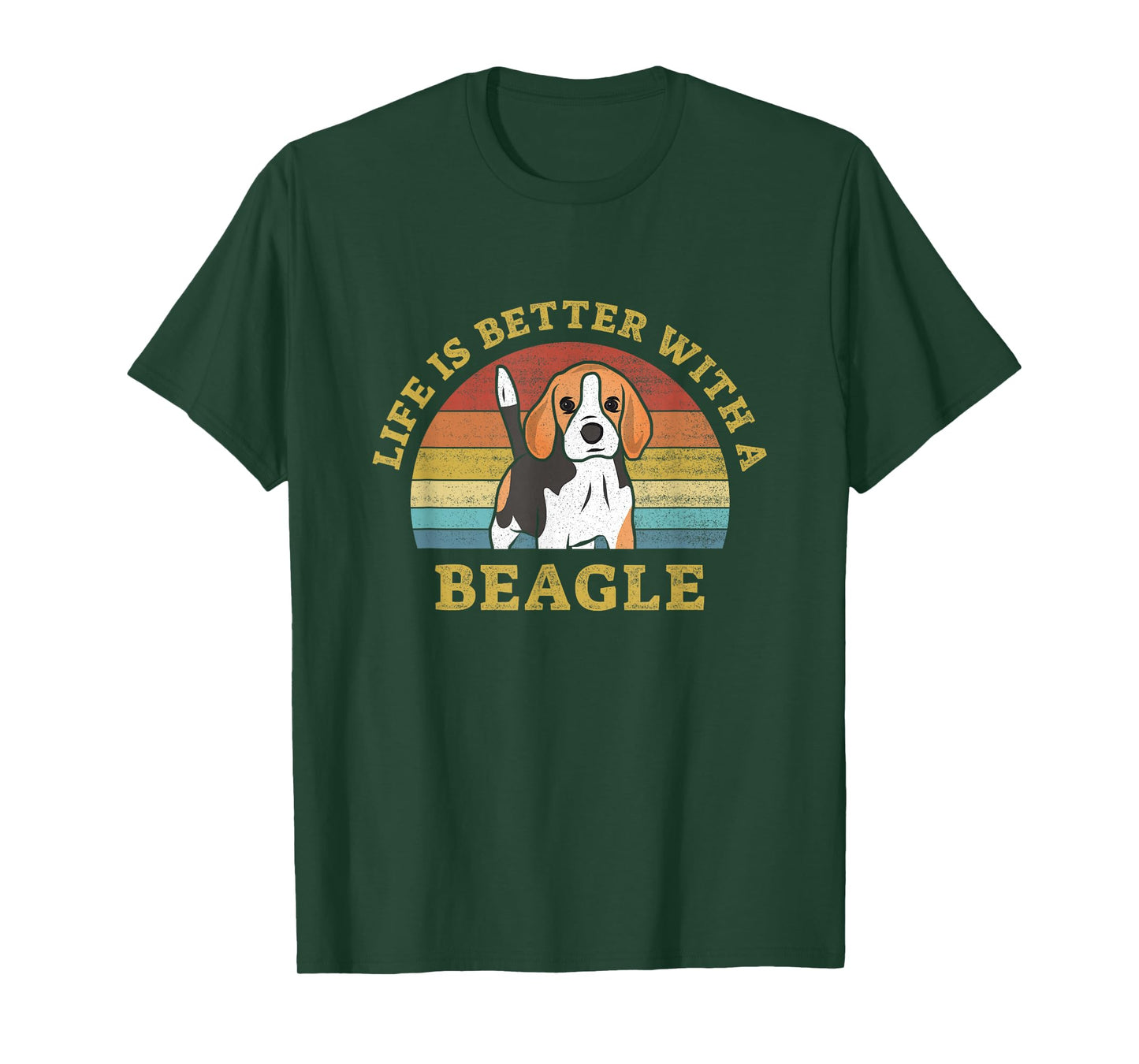 Life is Better with a Beagle Vintage Dog Design Puppy Lover T-Shirt