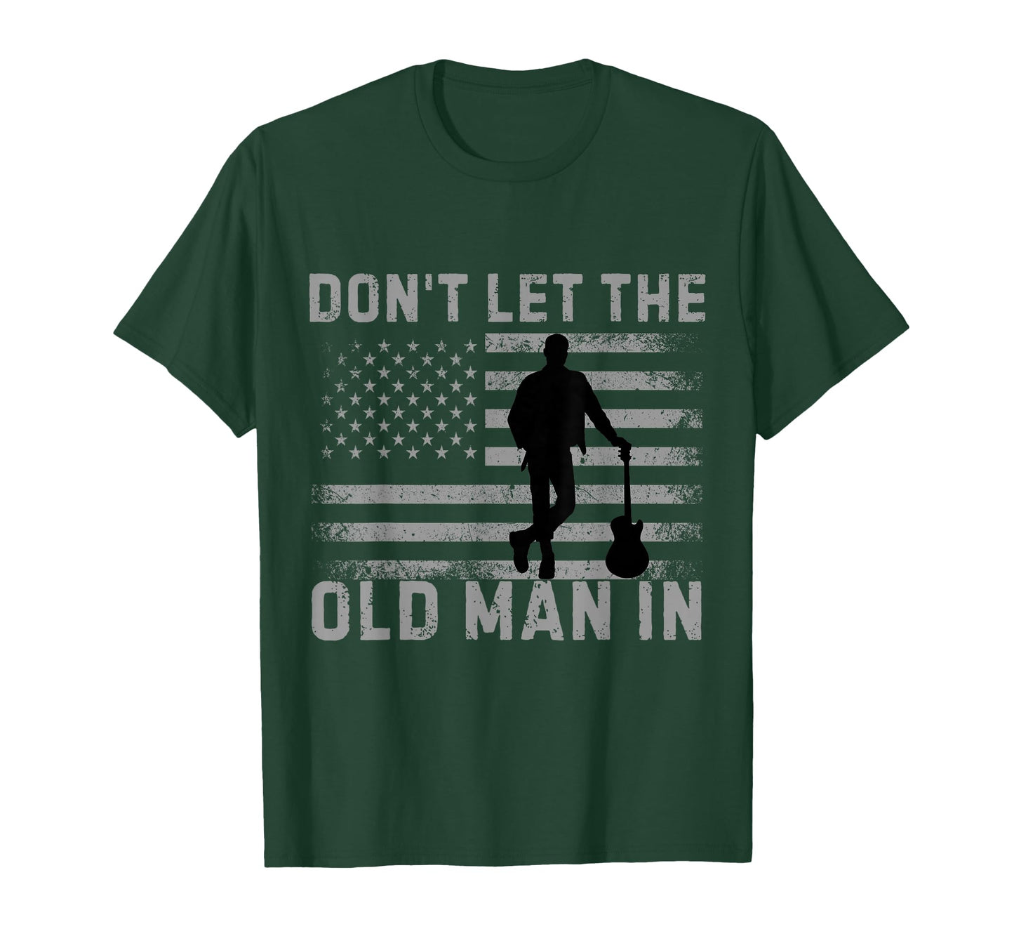 Don't Let The Old Man In Vintage American Flag T-Shirt