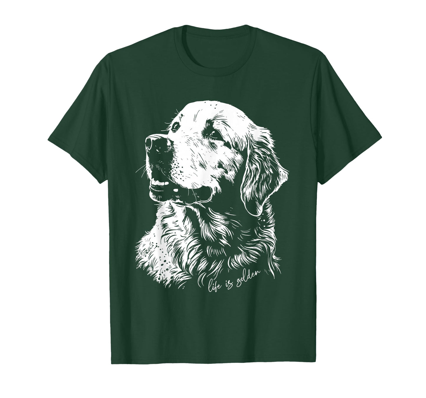 Life Is Golden Golden Retriever Cute Golden Retriever T-Shirt