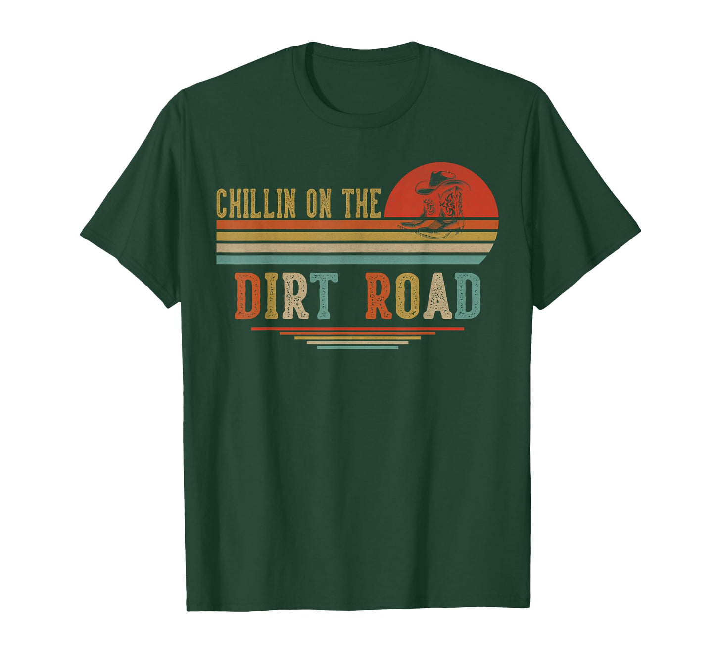 Chillin On The Dirt Road Western Life Rodeo Country Music T-Shirt