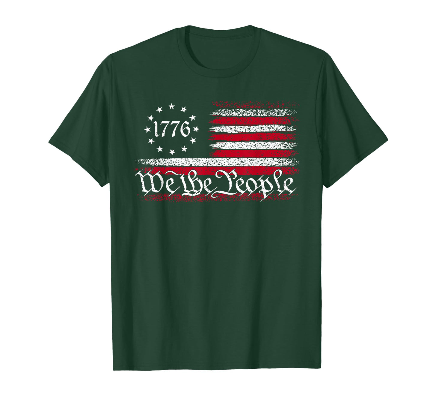 4th Of July We The People American 1776 Old American Flag T-Shirt