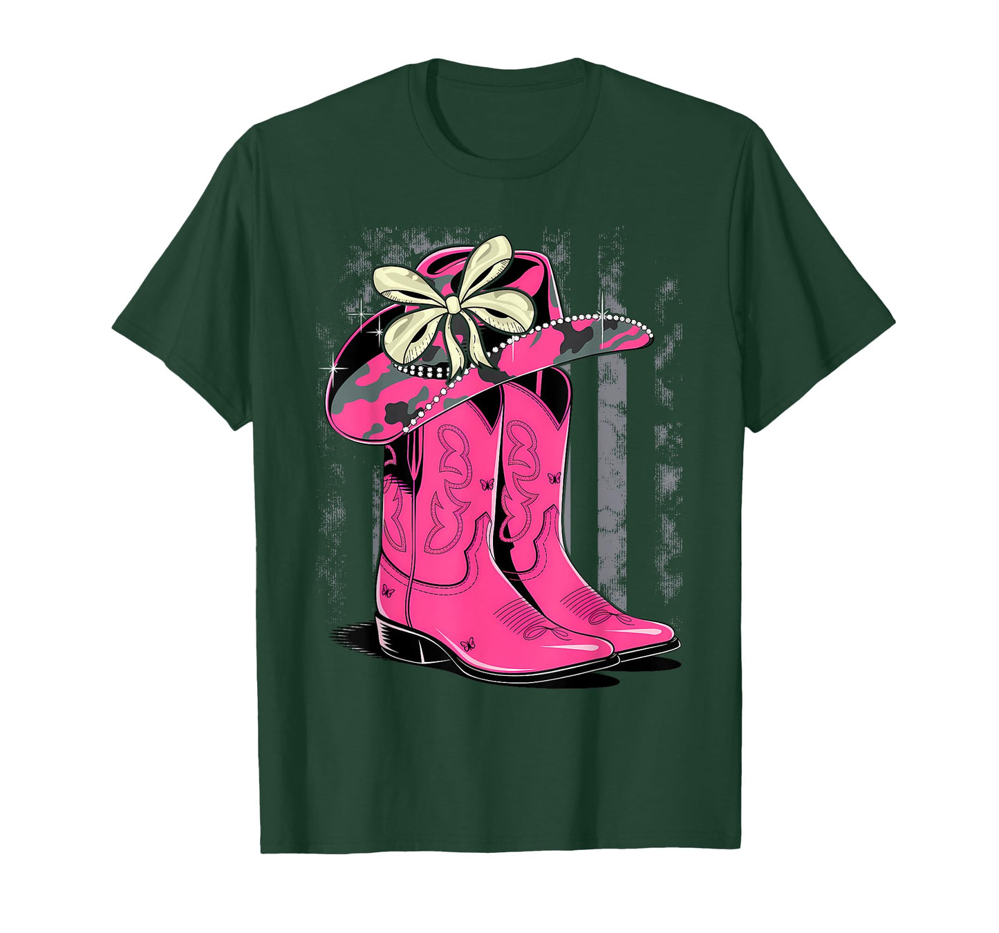 Cowgirl Boots Country Cute Preppy Girls Toddler Kids Women T-Shirt