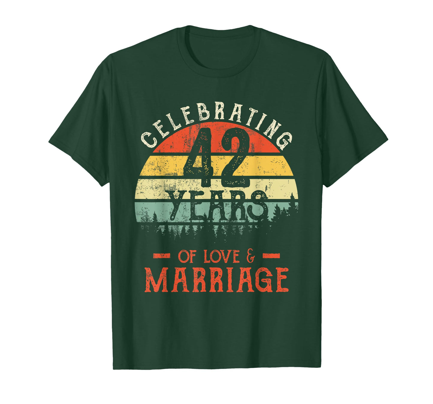 Legends Vintage 42 years marriage anniversary Crew His/Her T-Shirt