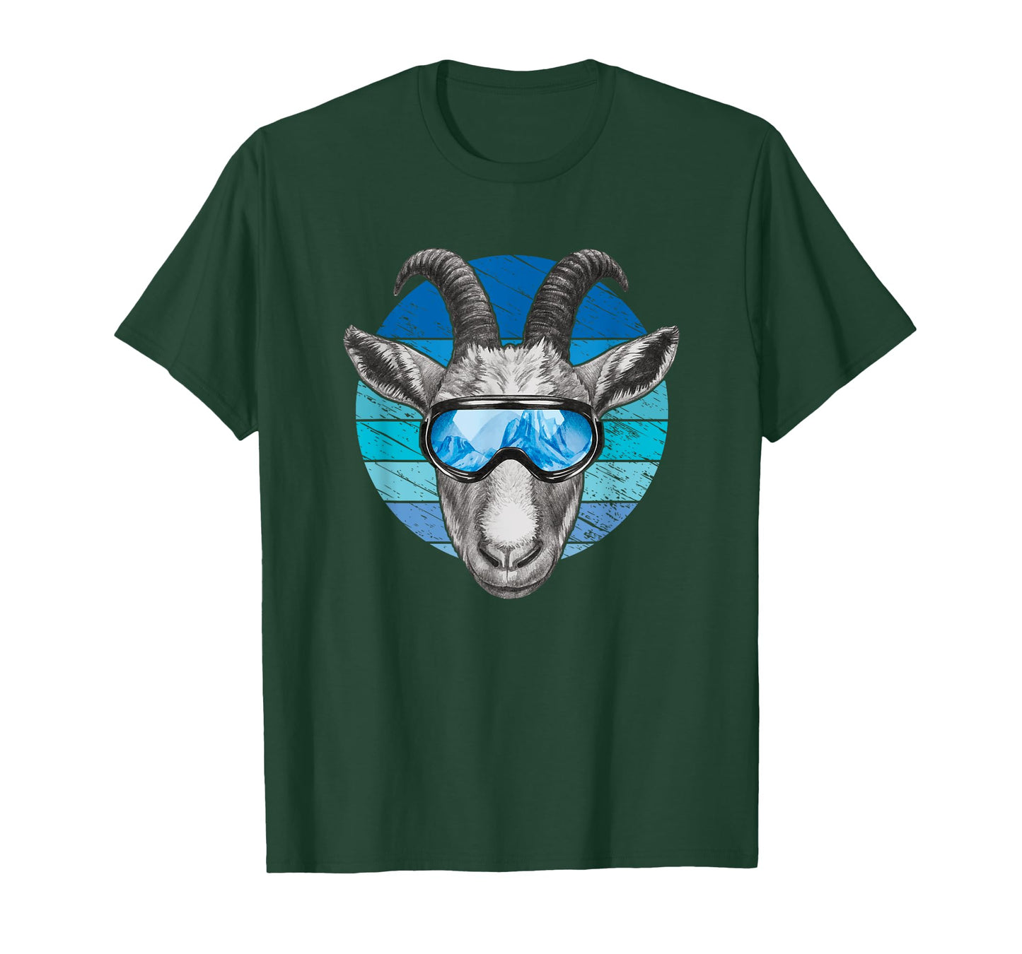 Funny goat with ski goggles T-Shirt