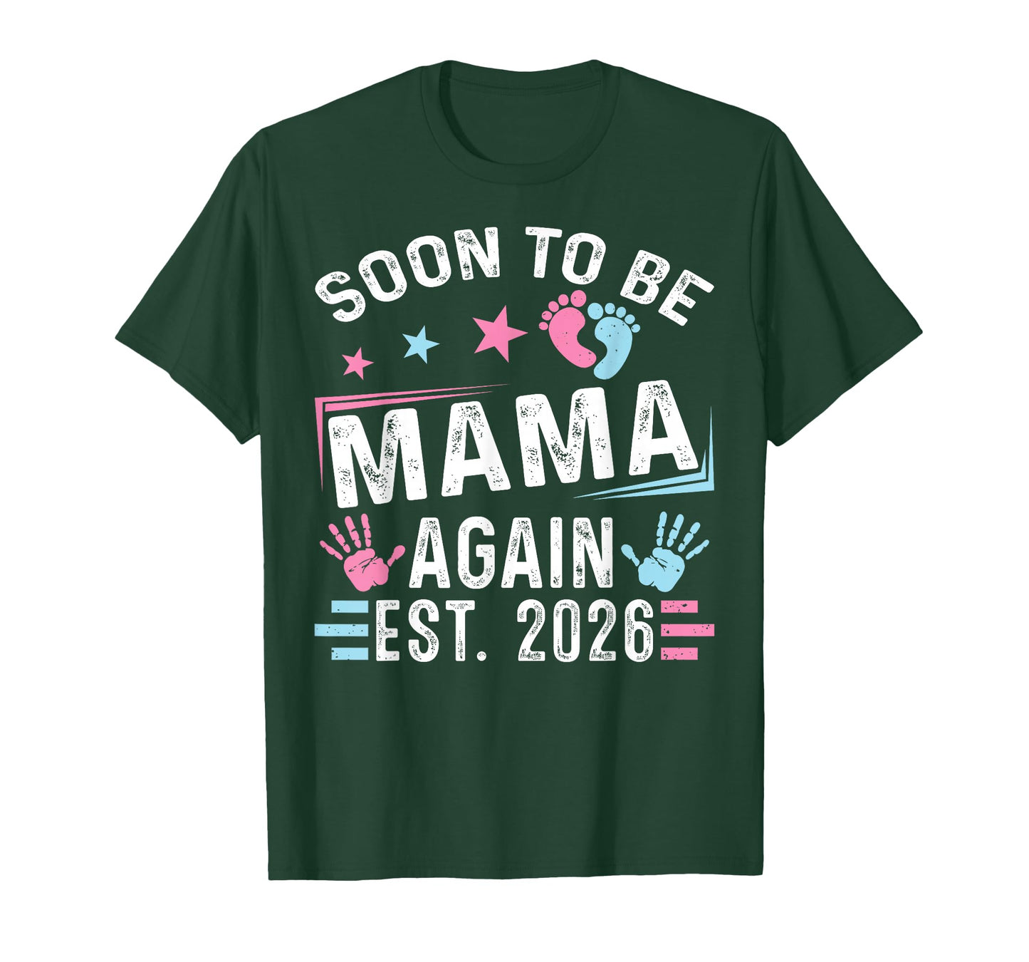 Soon to Be Mama Again Est. 2026 Vintage Mama T-Shirt