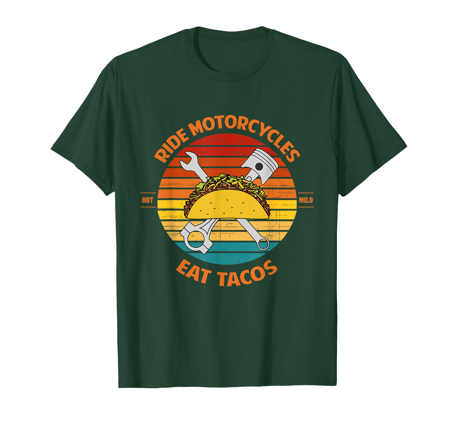 Ride Motorcycles Eat Tacos Father's Day T-Shirt