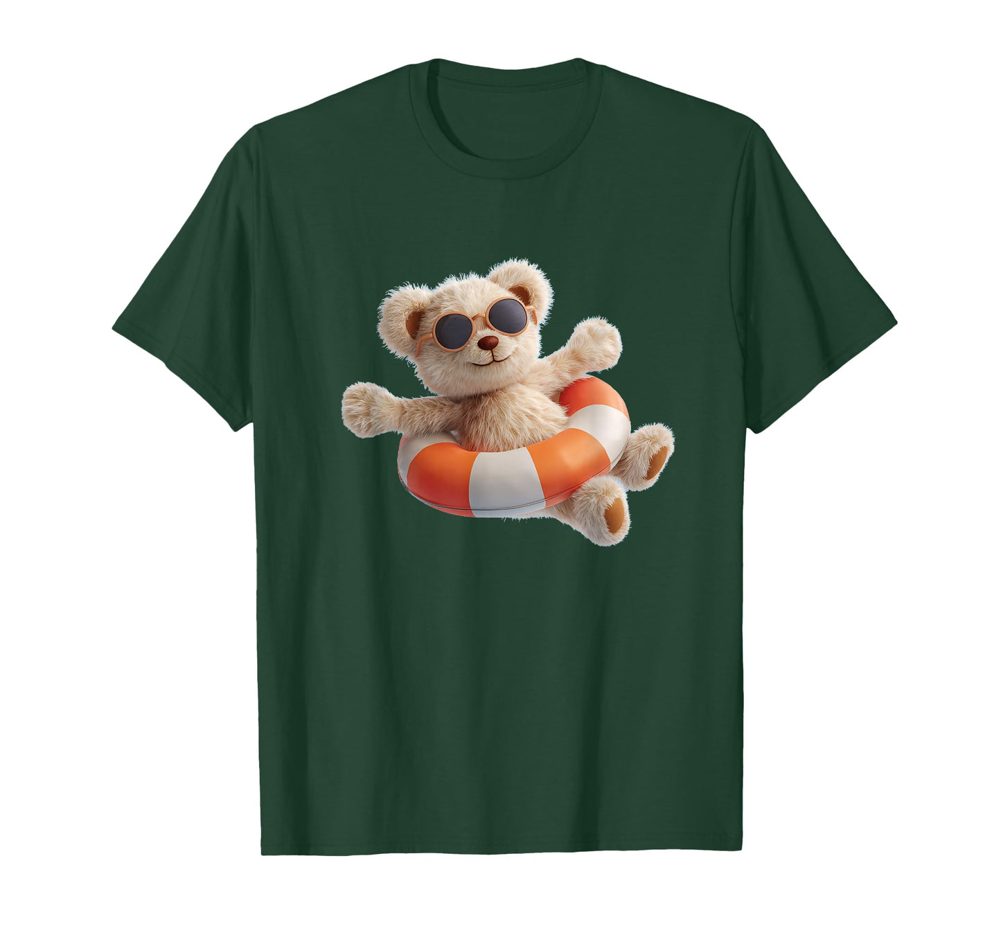 Floating Teddy Bear with Ring for Pool and Beach Lovers T-Shirt