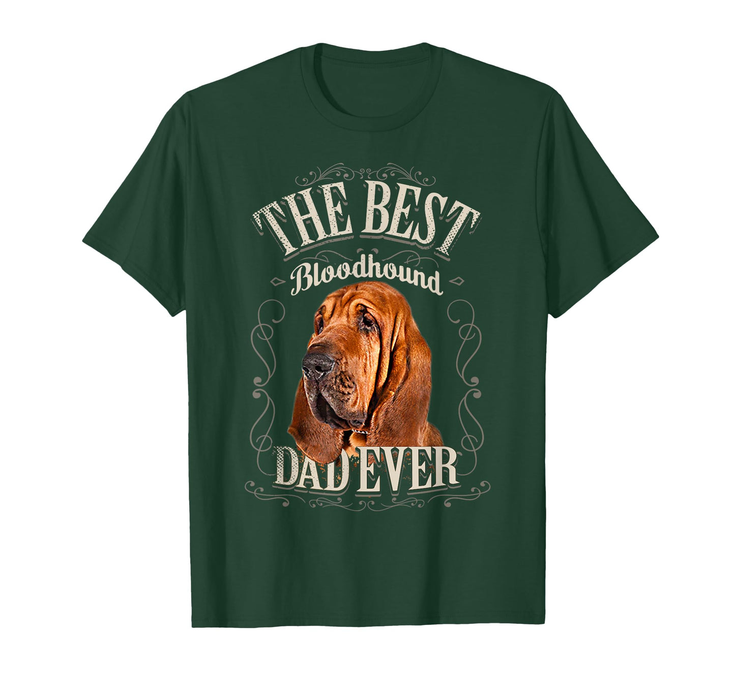 Best Bloodhound Dad Ever Funny Dog Lovers Gifts Him Vintage T-Shirt for Men