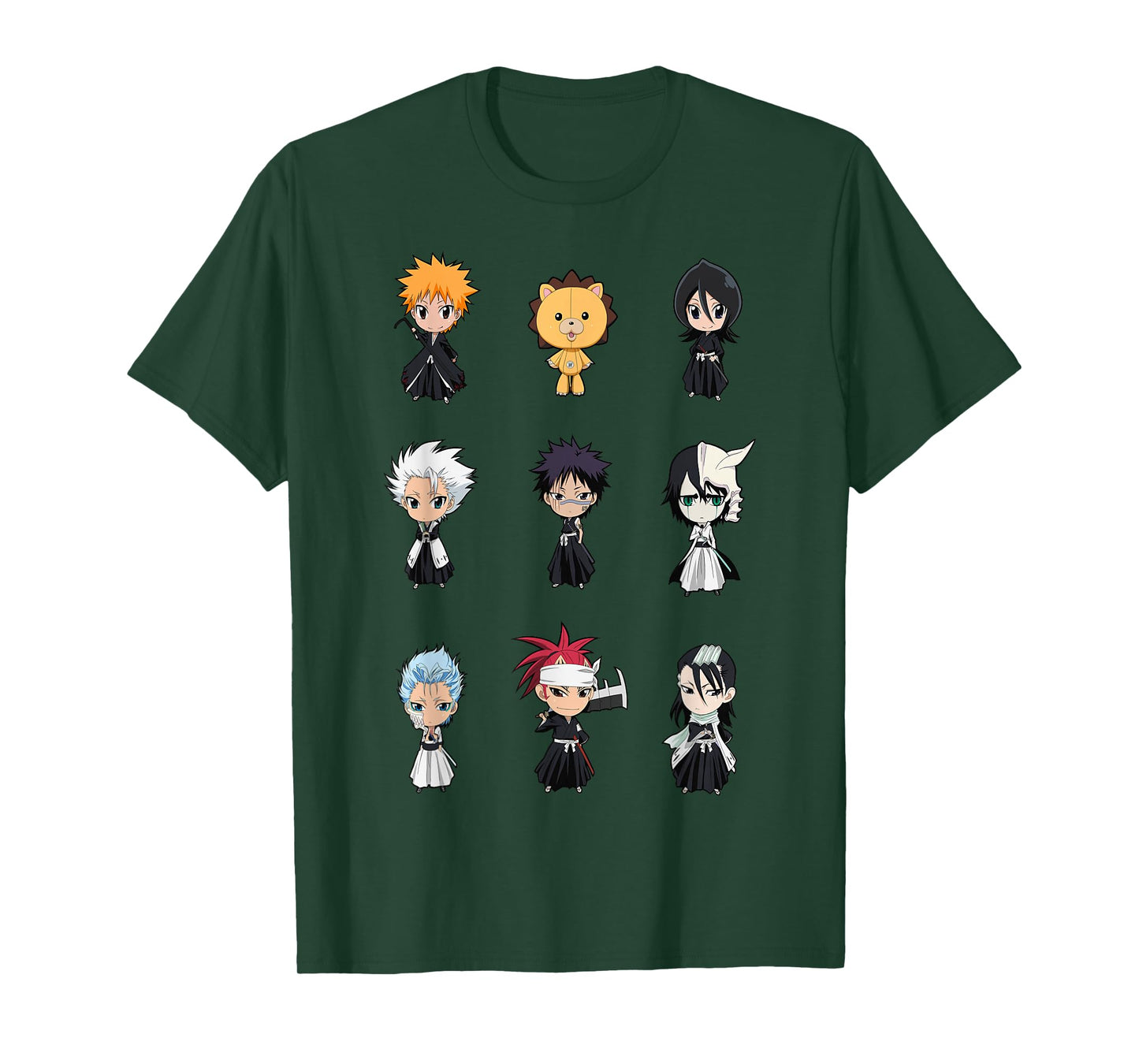 Bleach Cute Chibi Character Grid Anime T-Shirt