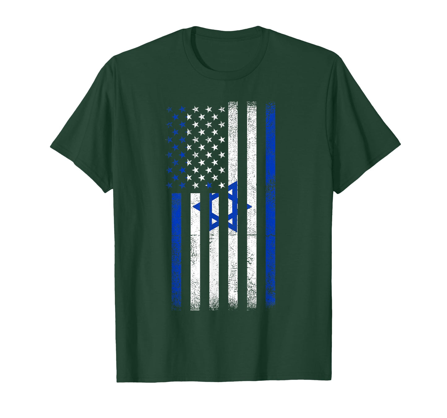 USA Flag Israel T-Shirt