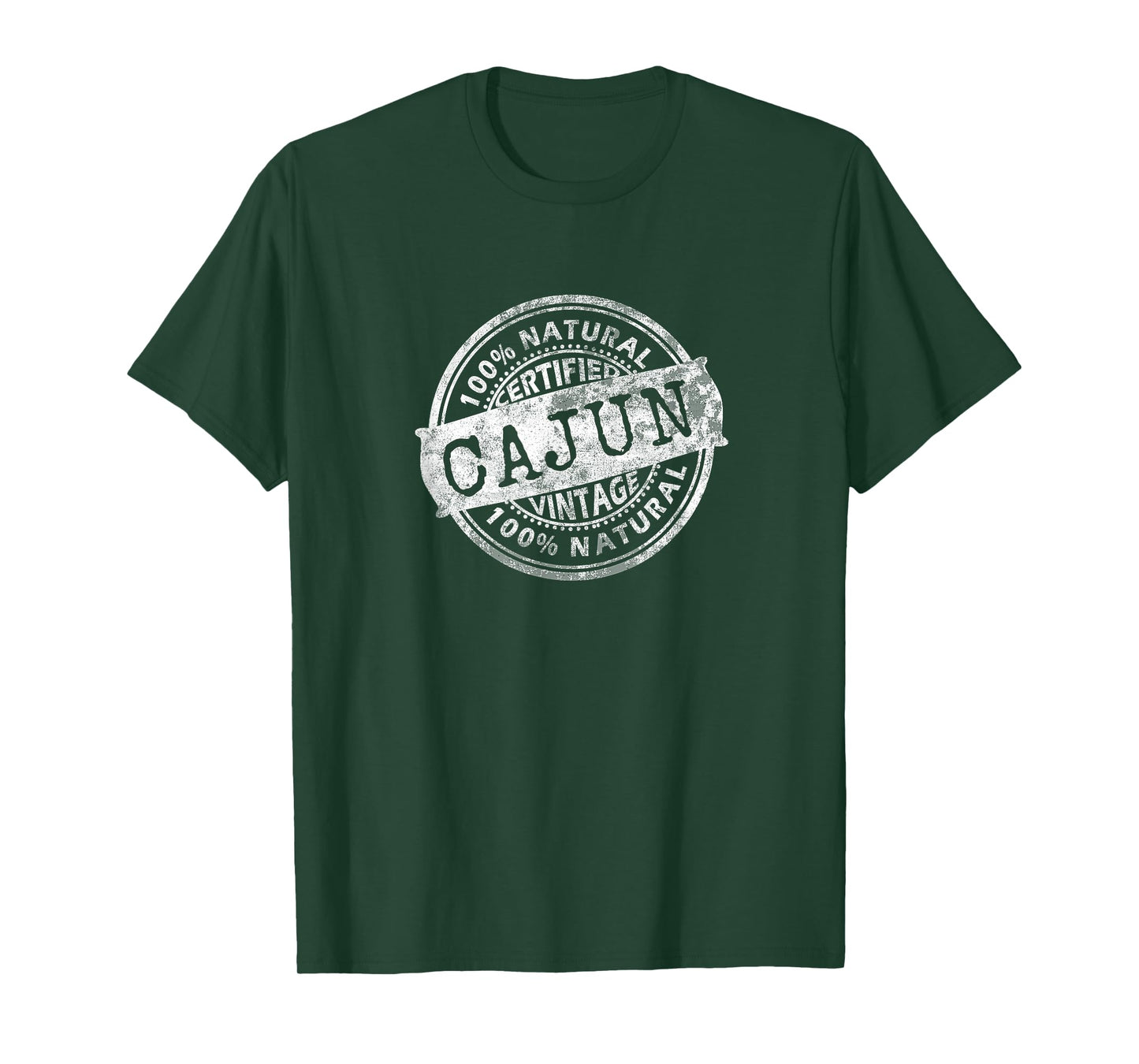 Vintage 100% Certified Cajun White Stamp Louisiana T-Shirt
