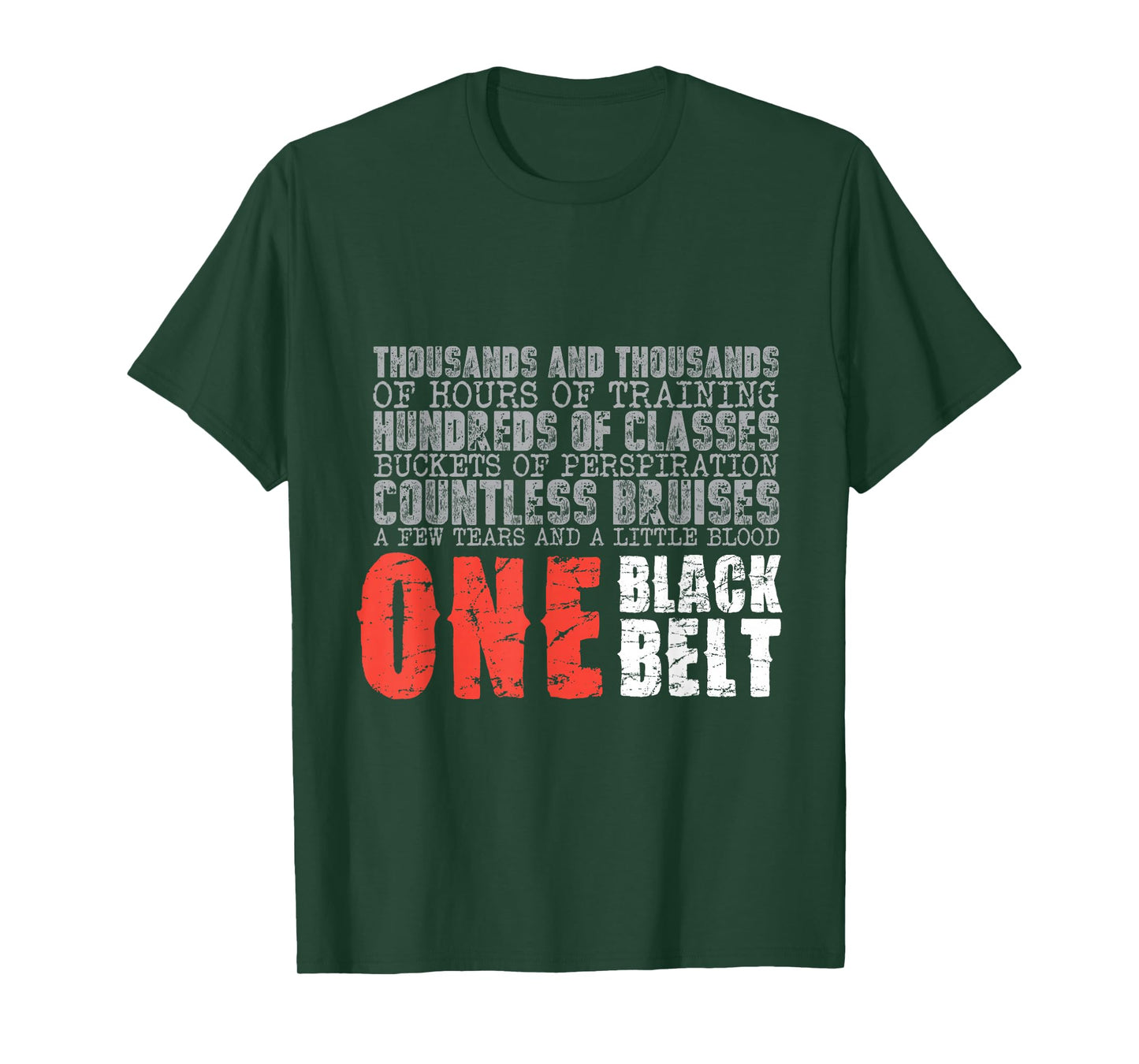 One Black Belt Martial Arts Gift T-Shirt T-Shirt