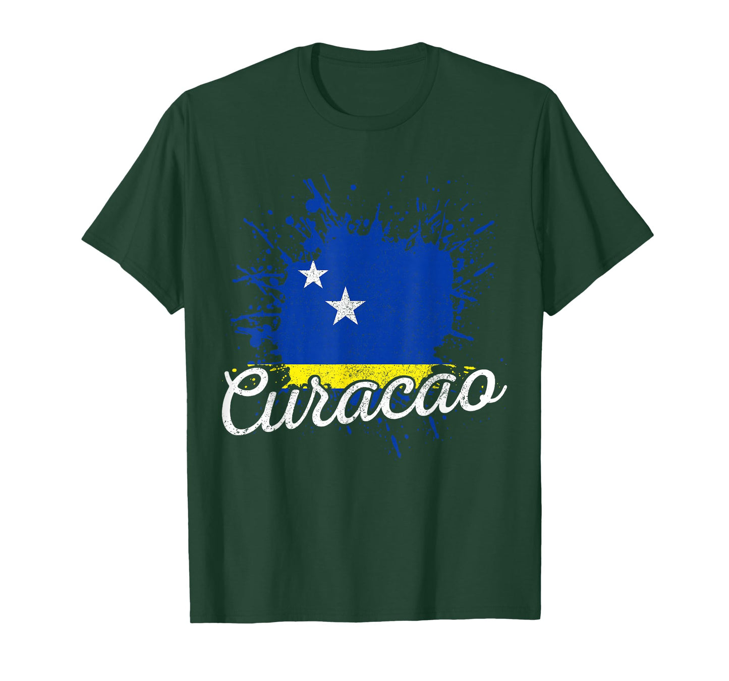Curacao Flag Vintage Caribbean Souvenir T-Shirt