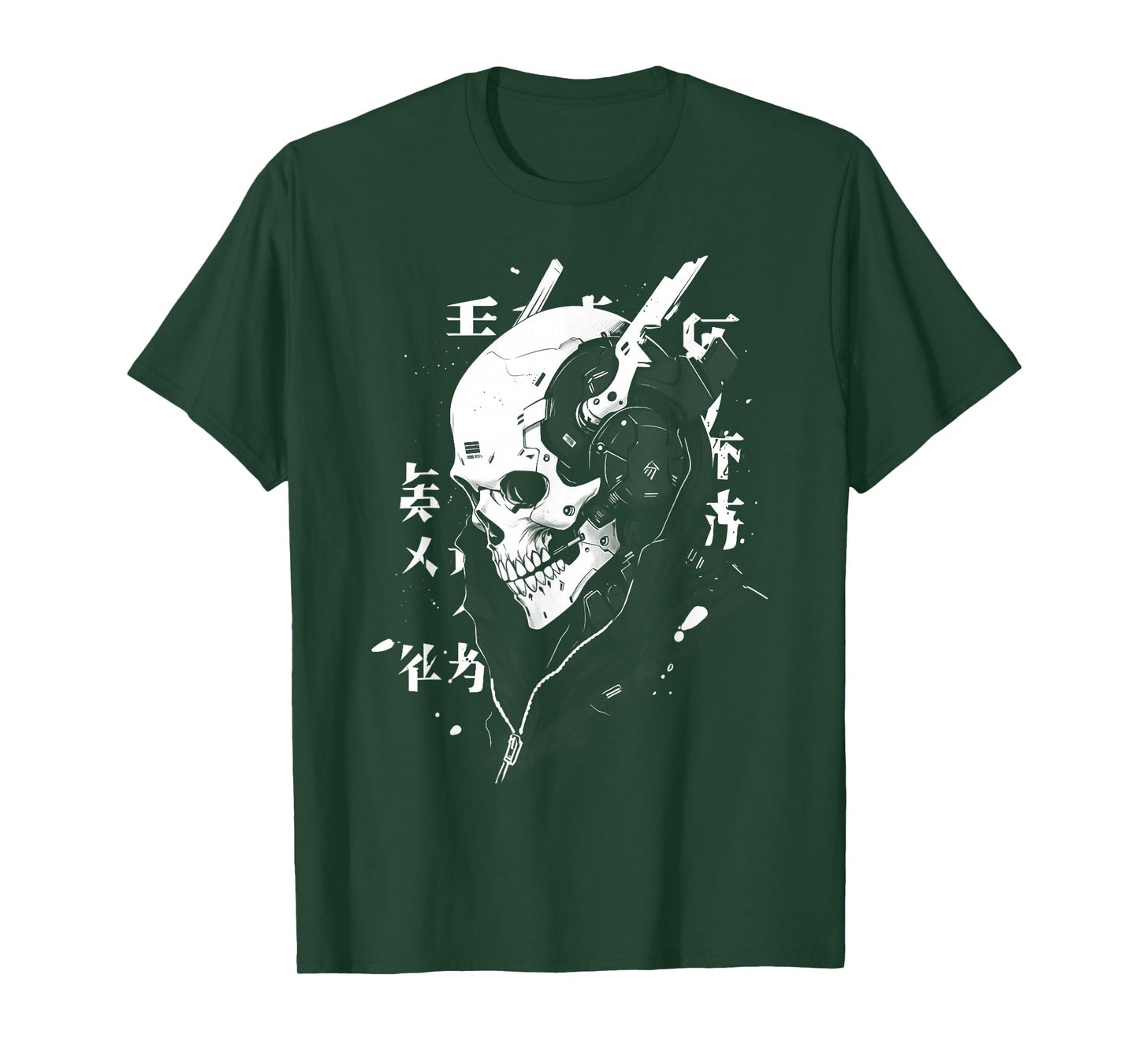 Anime Manga Skull Cyberpunk Aesthetic Techwear Harajuku T-Shirt