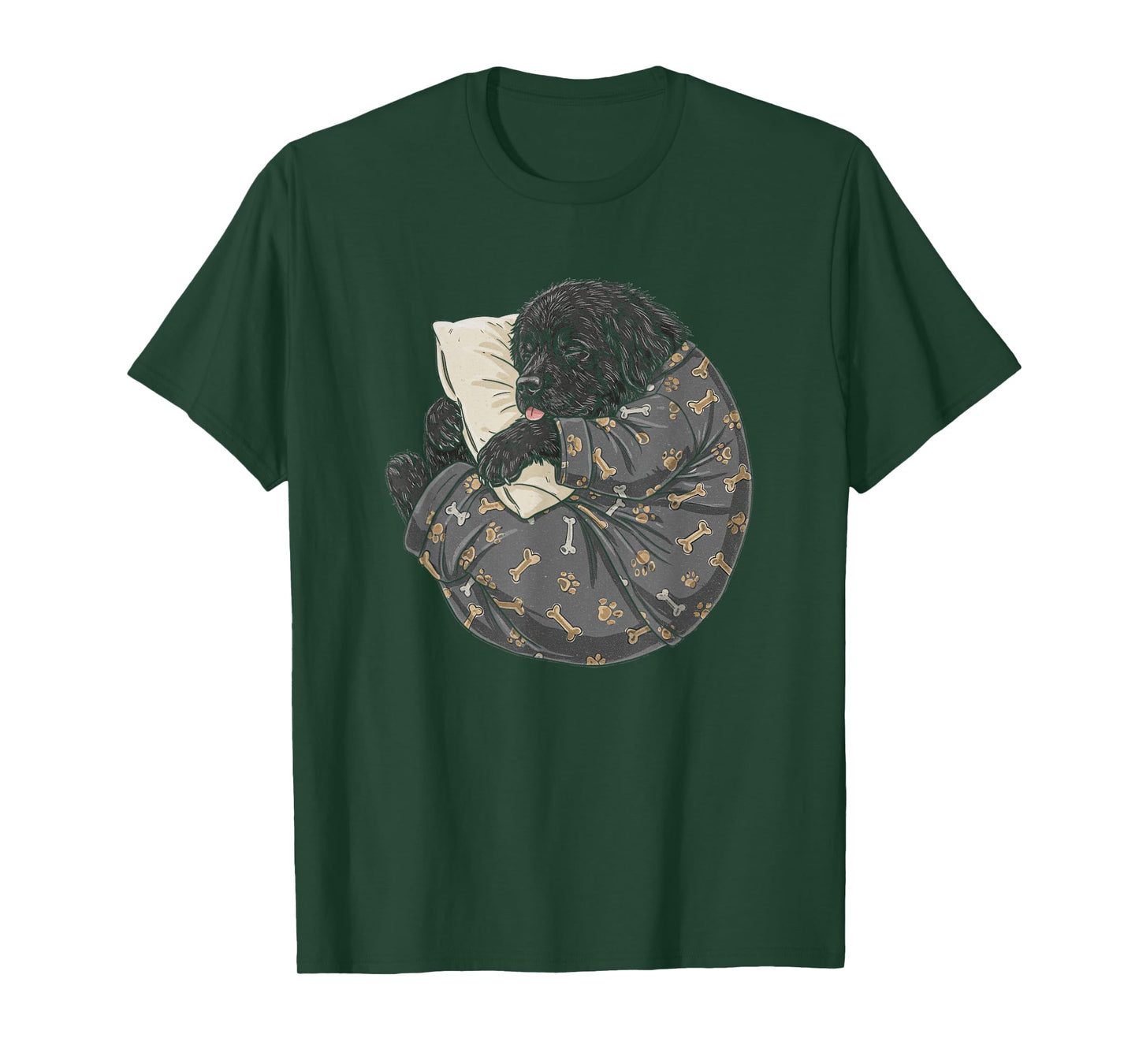 Funny Sleepy Newfoundland Pajama Men Women Kids Newfie T-Shirt