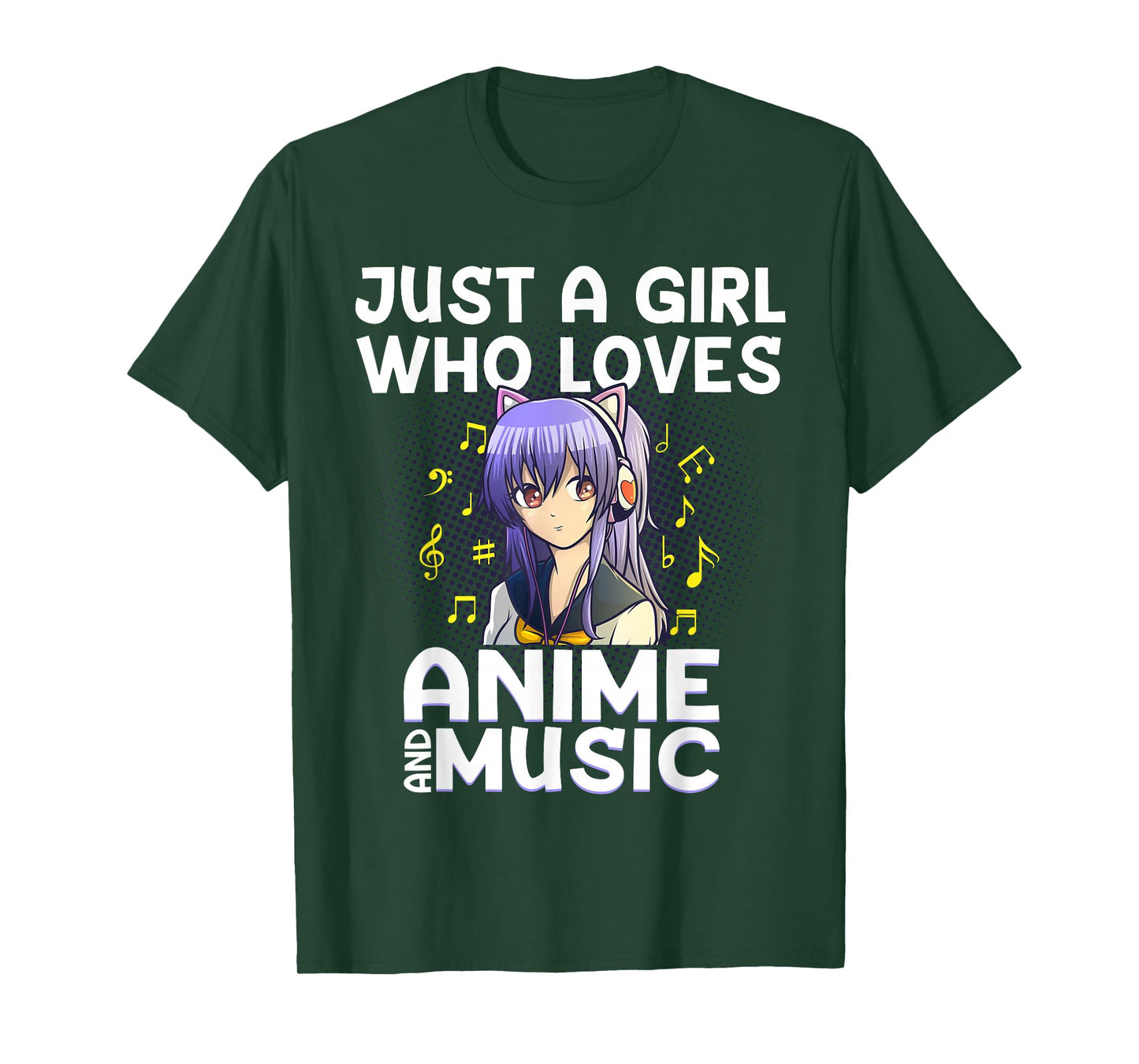 Anime Art for Women Teen Girls Anime Merch Music Anime Lover T-Shirt Small