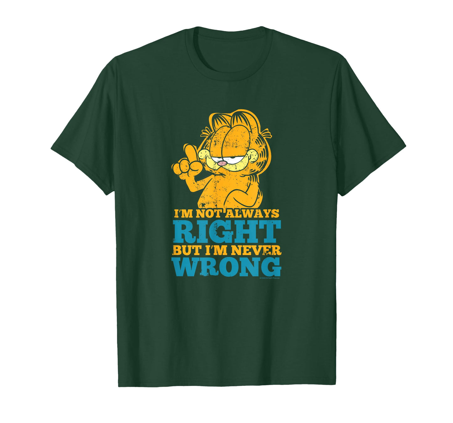 Garfield Never Wrong T-Shirt