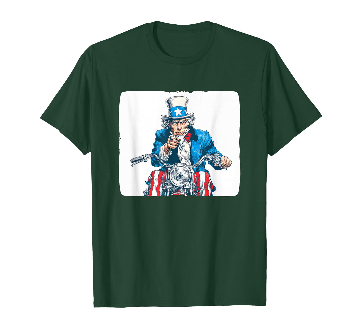 Awesome US Motorcycle Look with Cool Sam T-Shirt