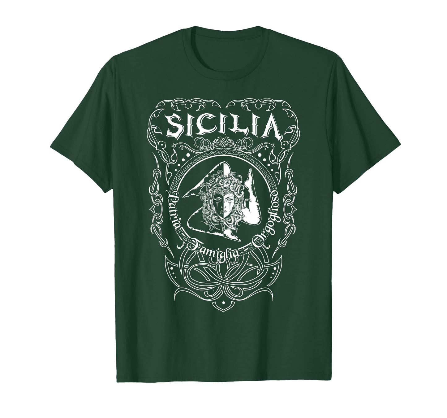 Sicilia Italy Trinacria Heraldry Home Pride Family T-Shirt