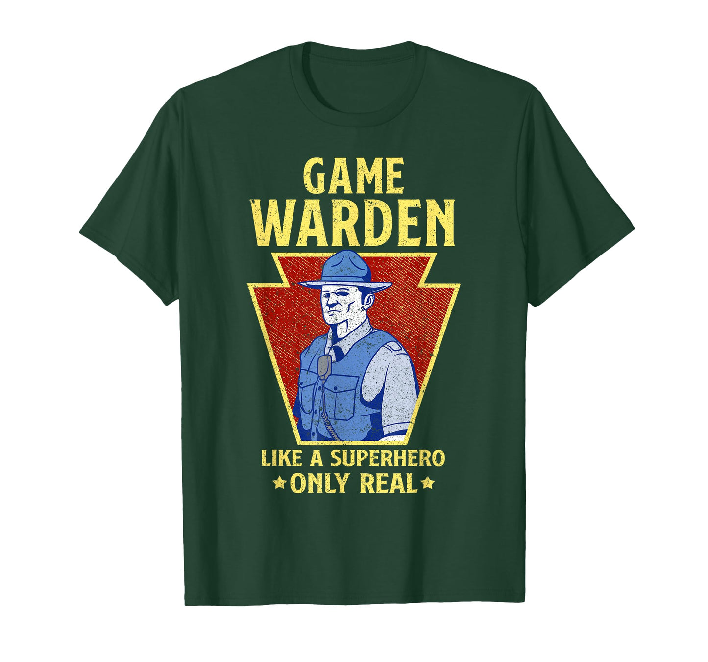 Game Warden Gifts Game Warden Like a Superhero only Real T-Shirt