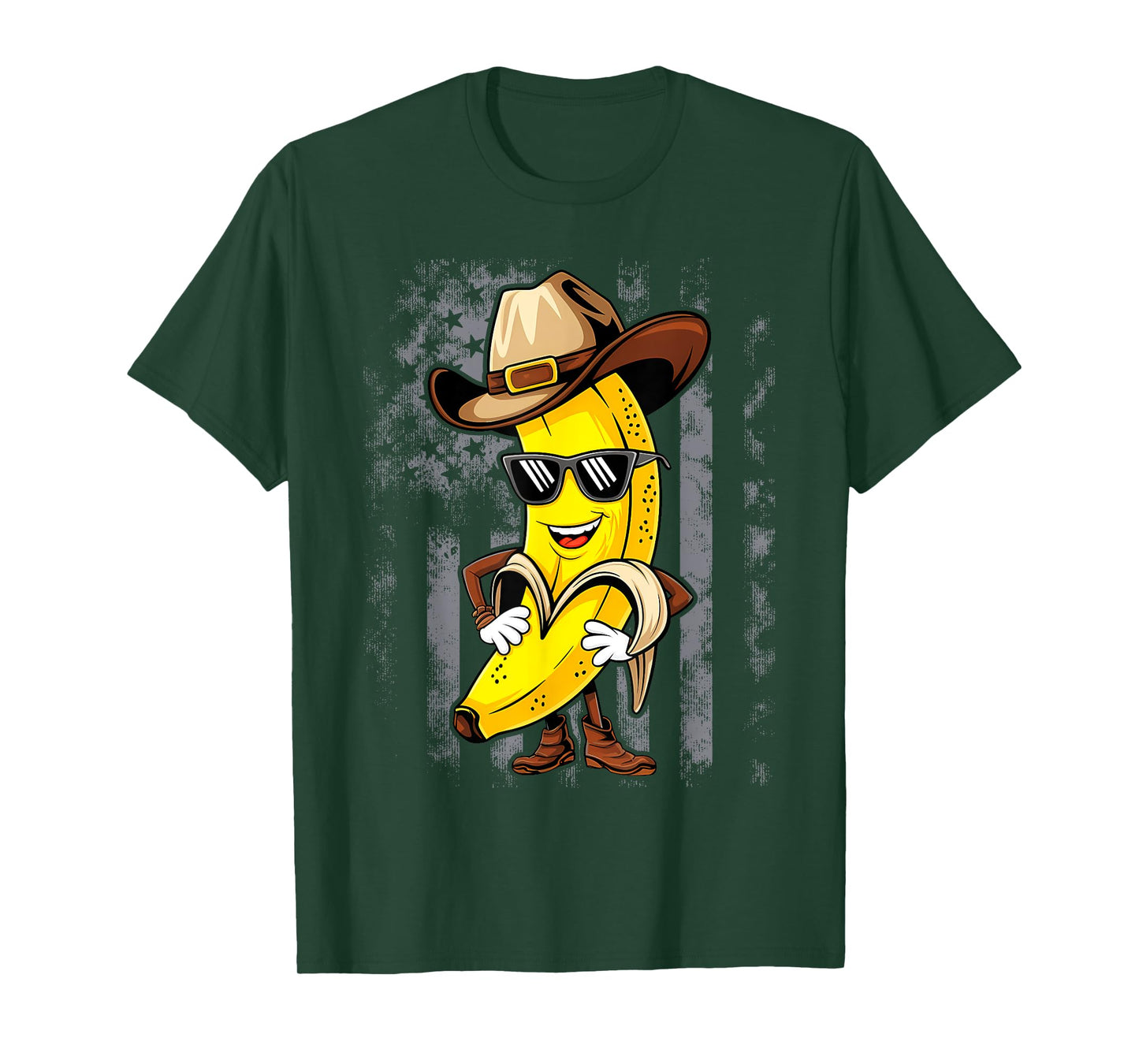 Banana Cowboy Cowgirl Country Western Novelty Funny Banana T-Shirt