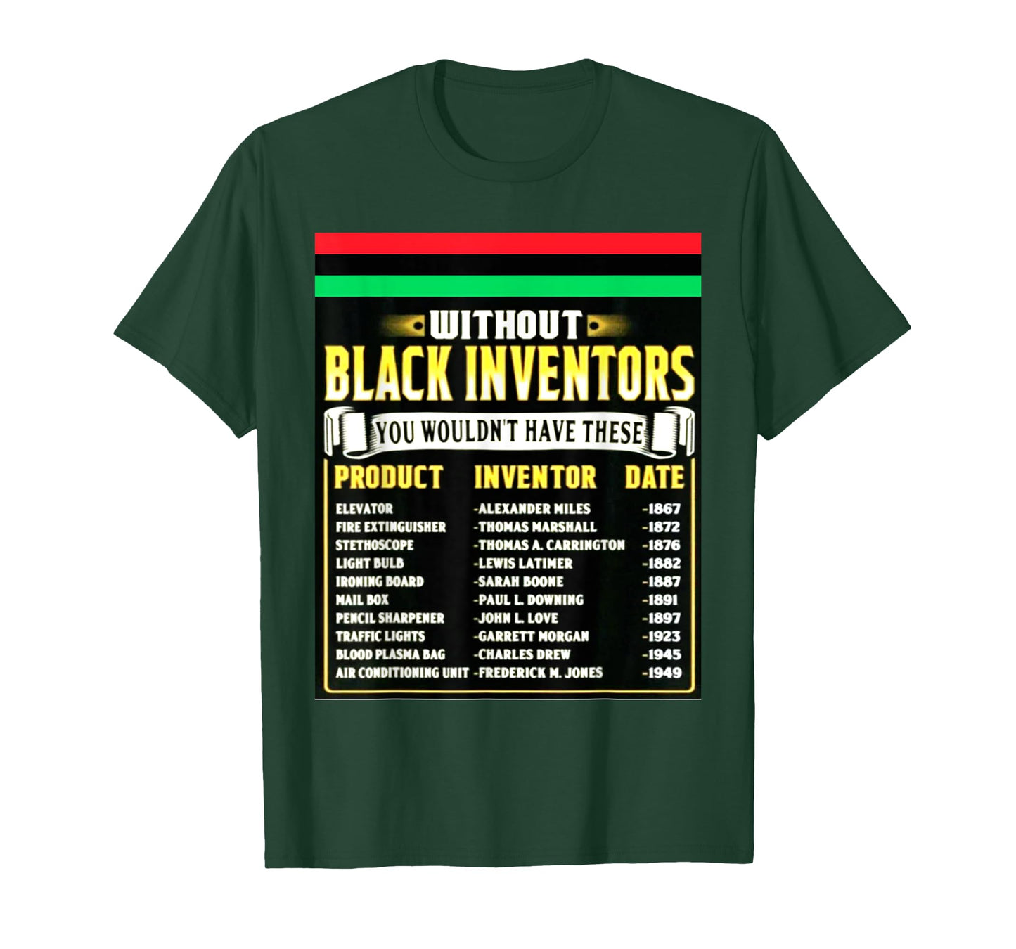 History Of Black Inventors Black History Month T-Shirt 2A1 T-Shirt