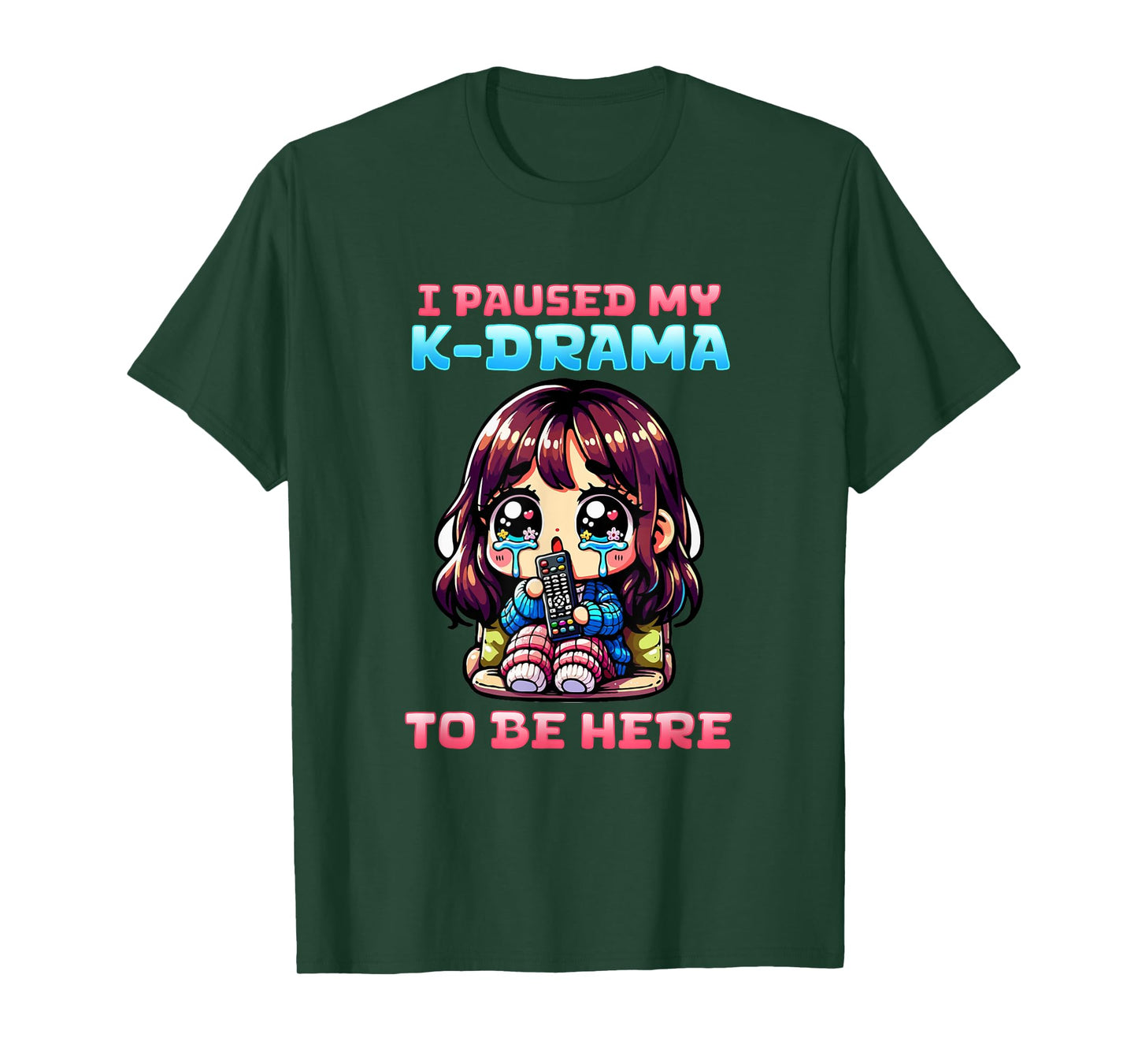 I Paused My K-Drama To Be Here I Finger Heart I Korean Music T-Shirt