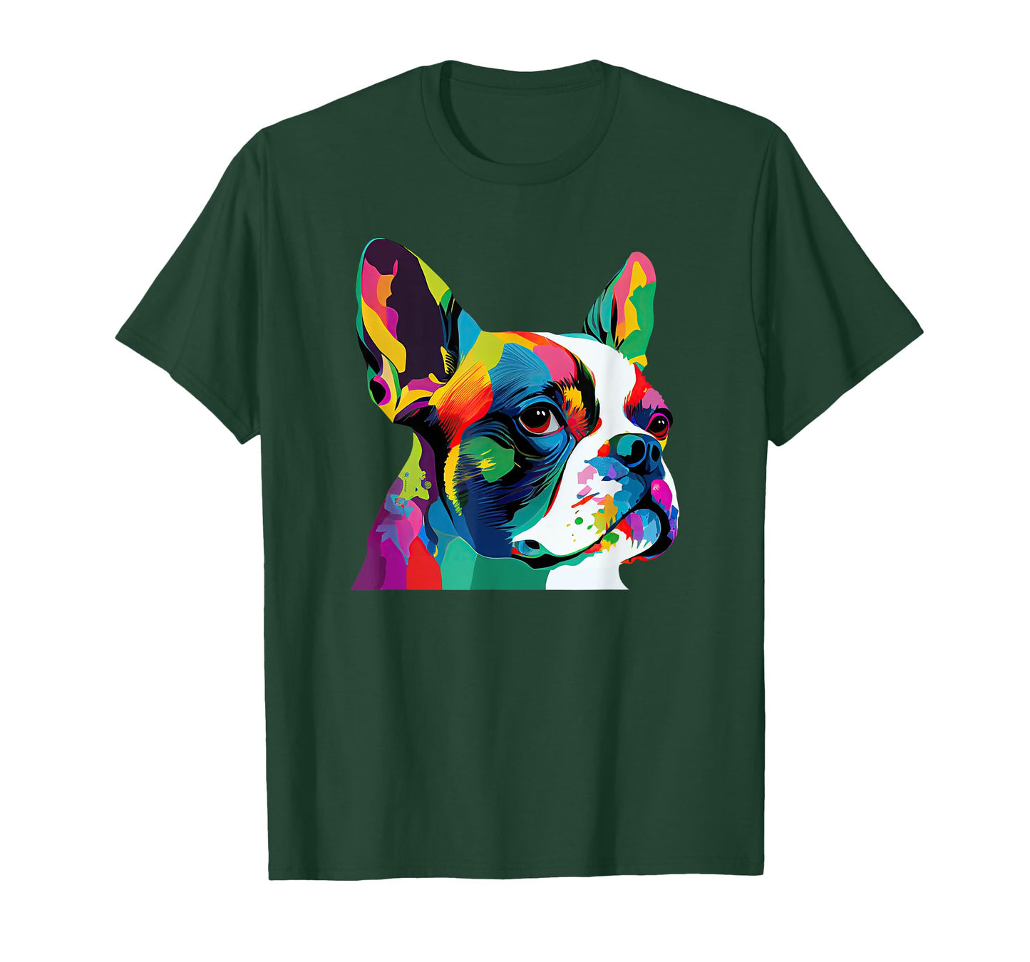 Boston Terrier Pop Art Design Boston Terrier Lovers T-Shirt