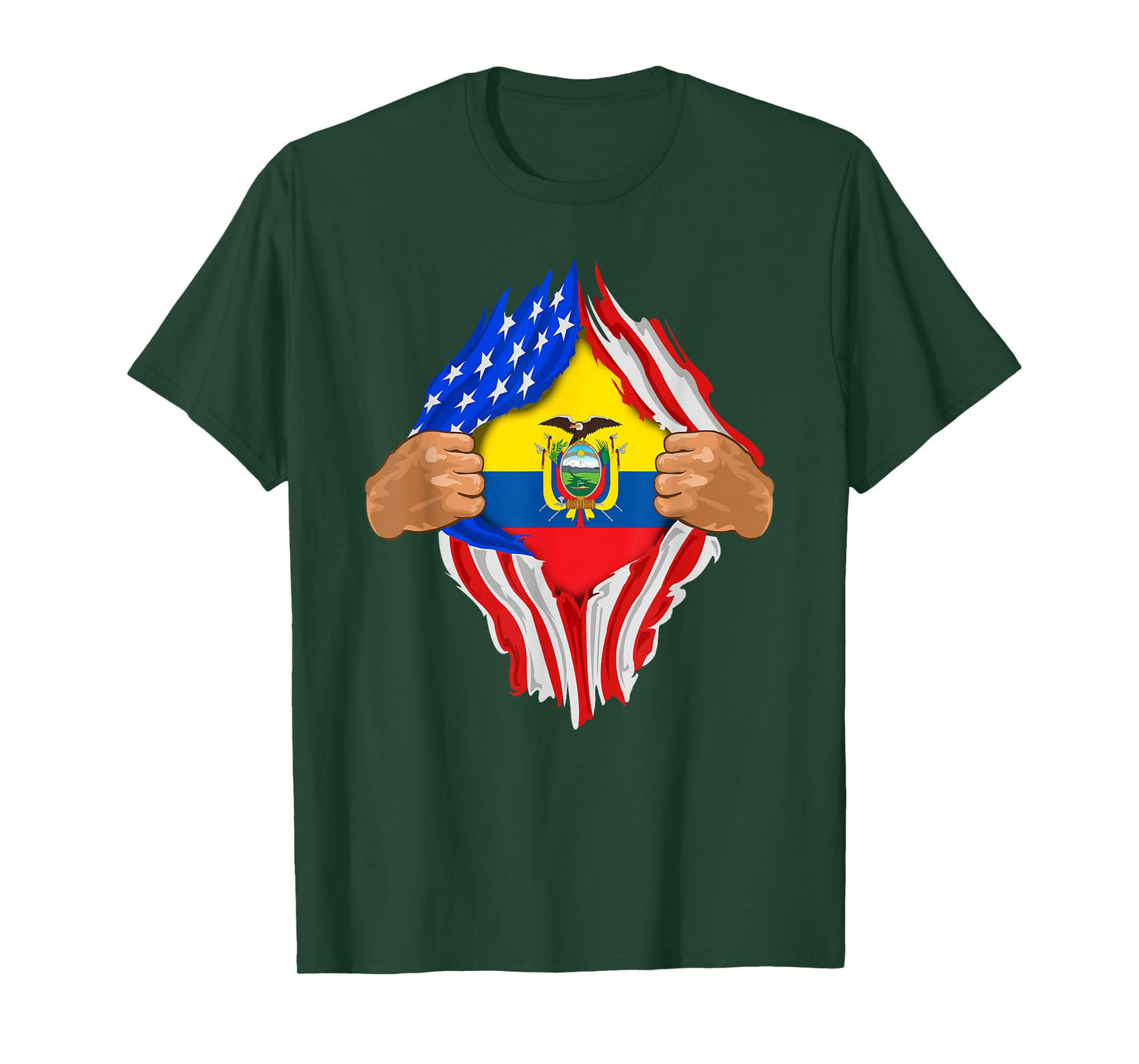 Ecuadorian Blood Inside Me T-Shirt | Ecuador Flag Gift T-Shirt