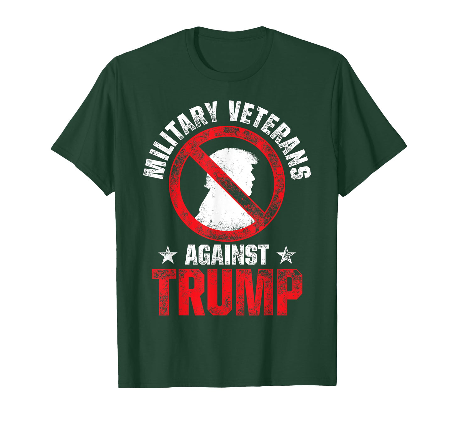 Military Veterans Against Trump 2020 No USA Election T-Shirt