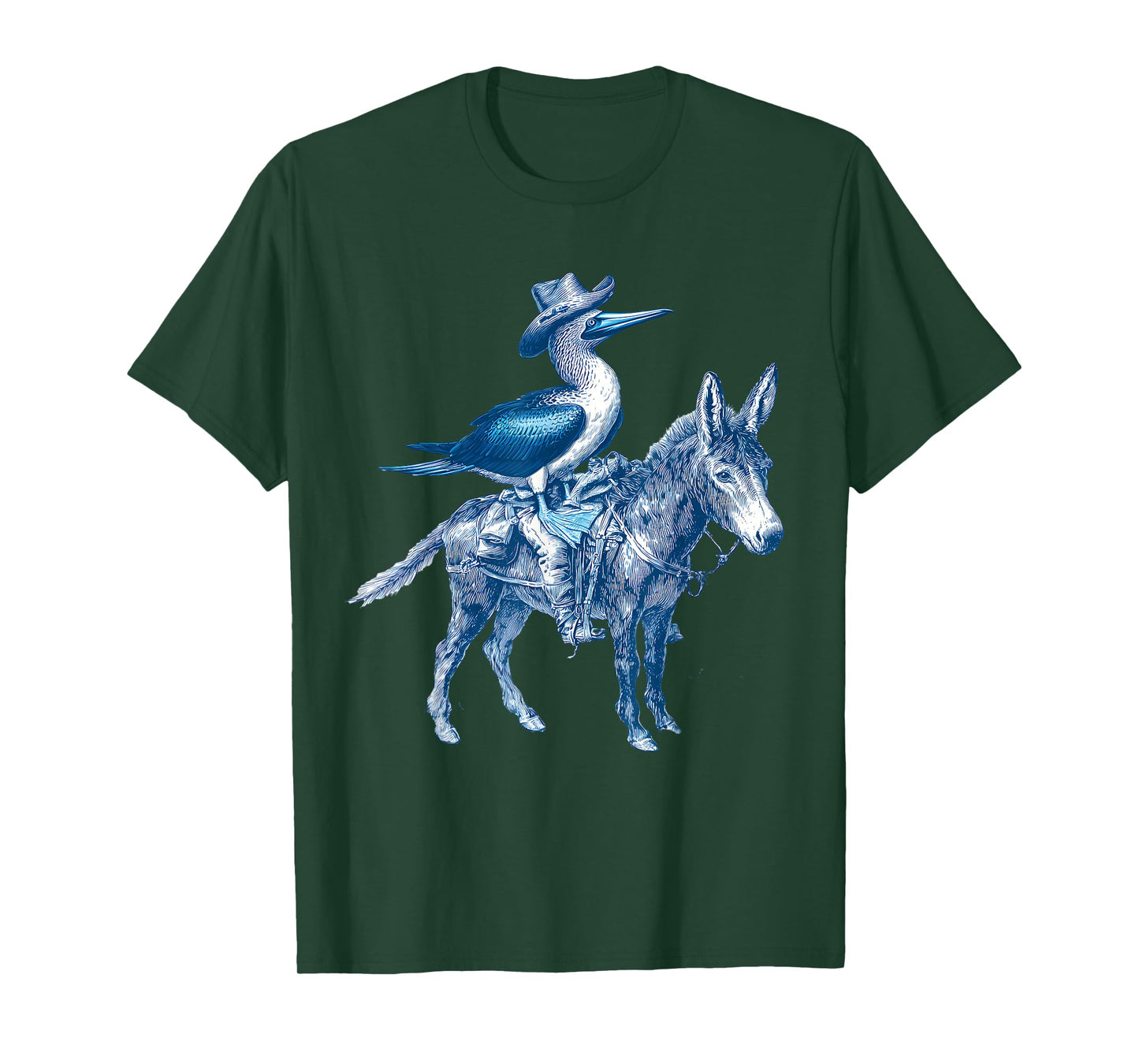 Blue Footed Booby Cowboy Vintage Cowgirl Western Country T-Shirt