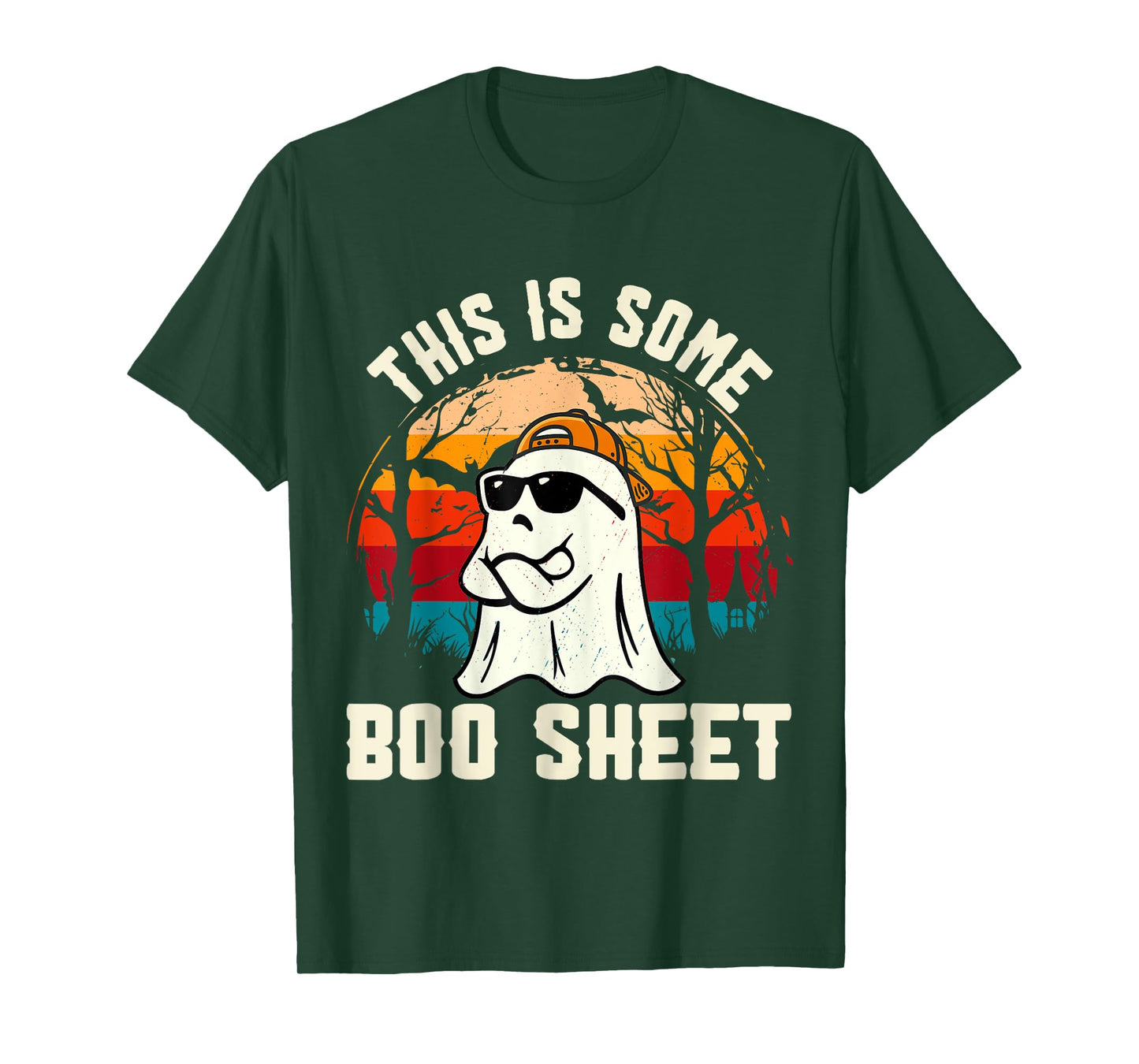 This is Some Boo Sheet Ghost Retro Funny Halloween Men Women T-Shirt