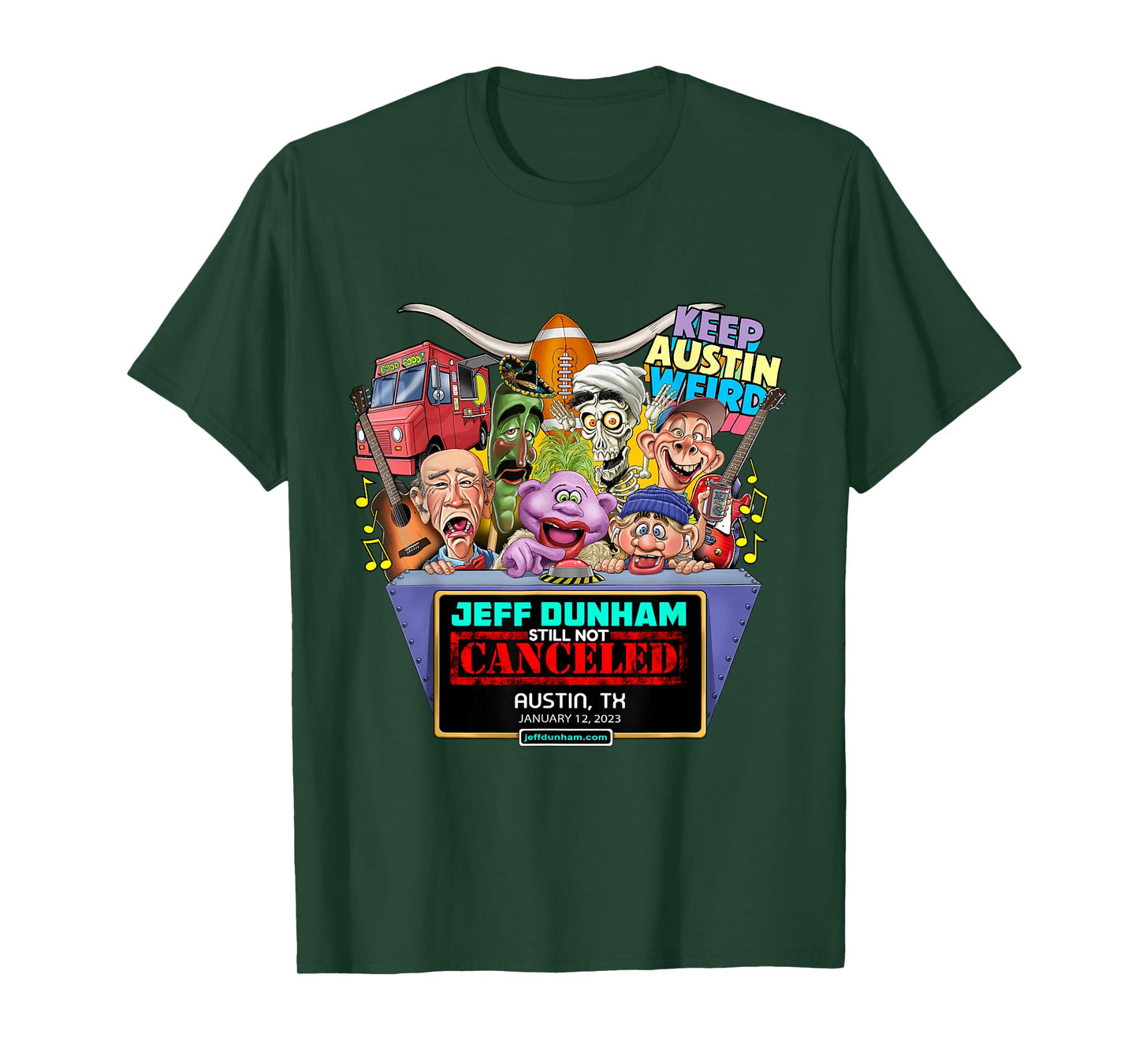 Jeff Dunham Austin, TX (2023) T-Shirt