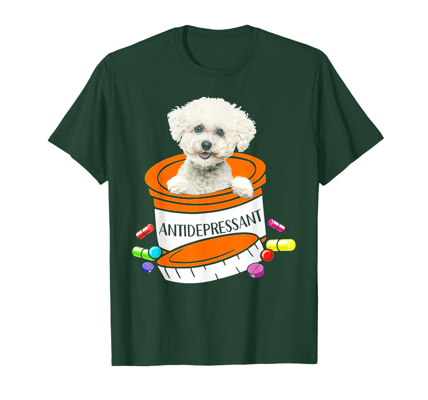 Bichon Frise antidepressant T-Shirt