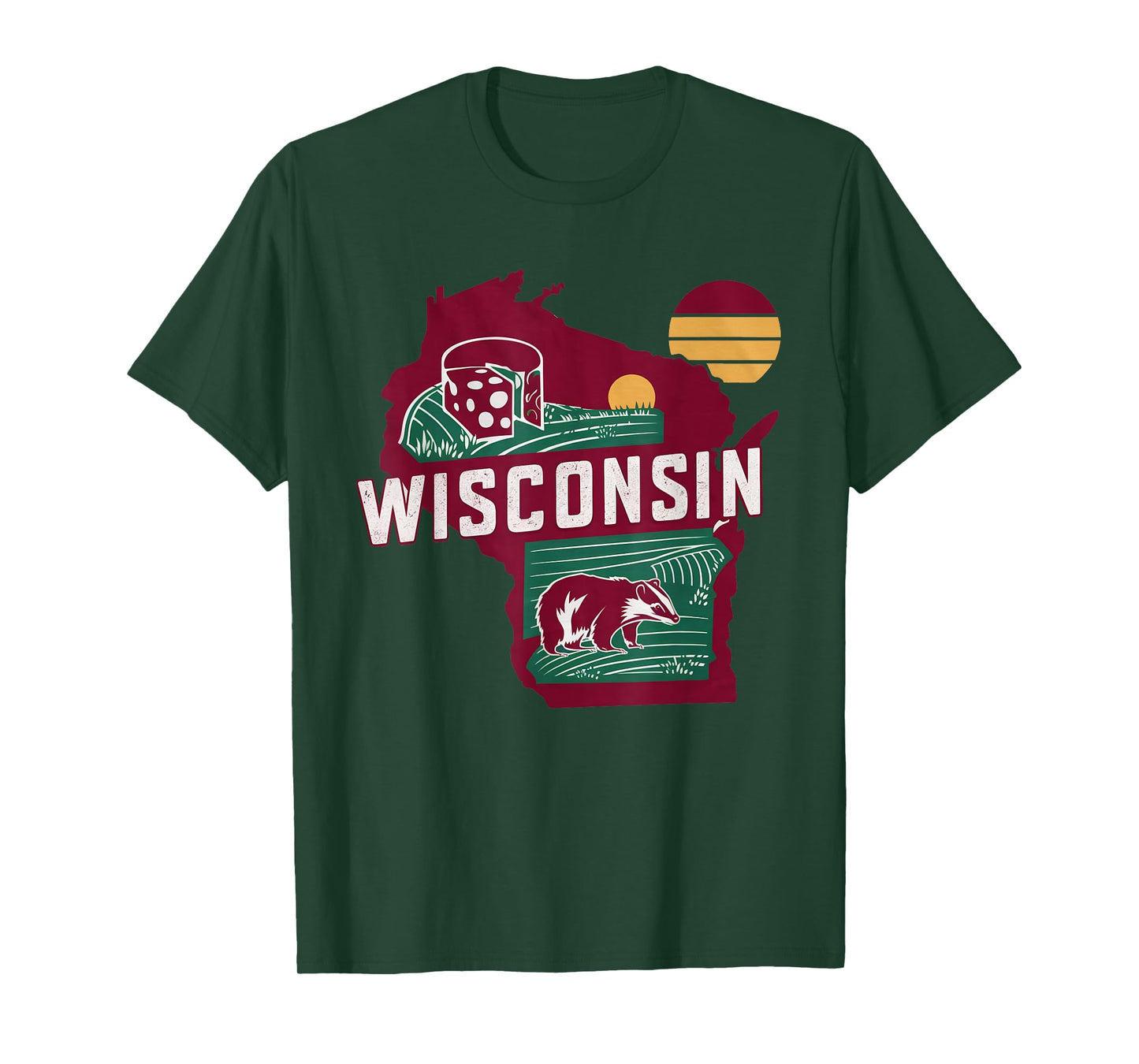 Wisconsin State of Wisconsin Retro Wisconsin T-Shirt