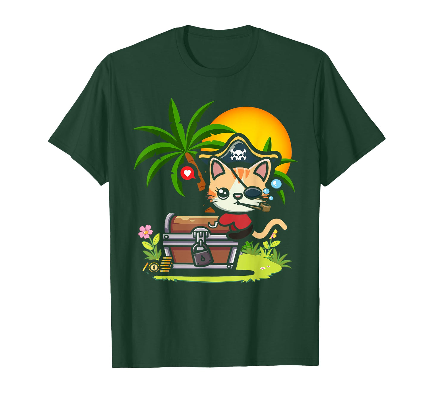 Kwazii Cute Funny Pirate Cat Kids T-Shirt