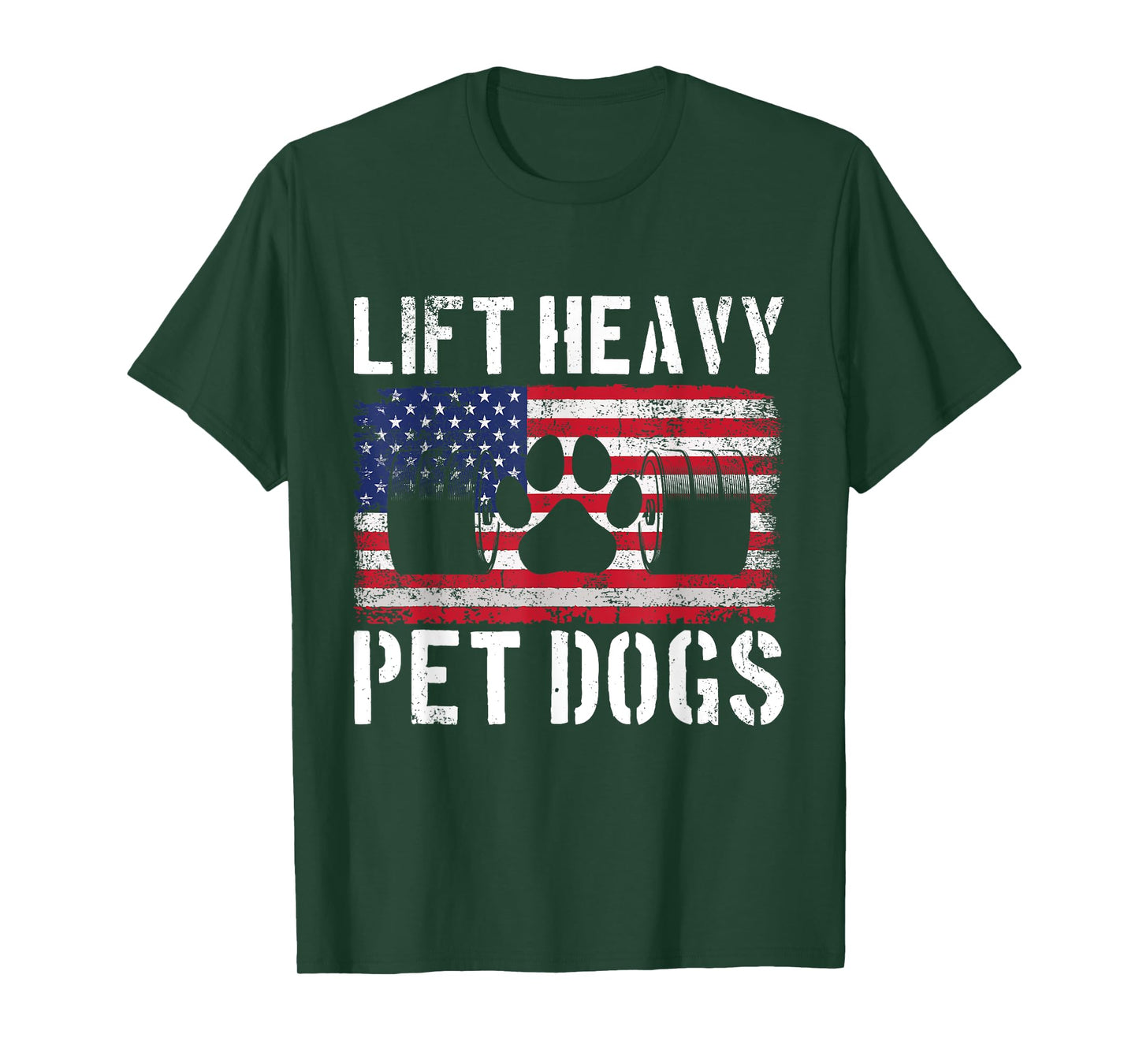 Lift Heavy Pet Dogs Weightlifting Funny Gym Workout Pet T-Shirt