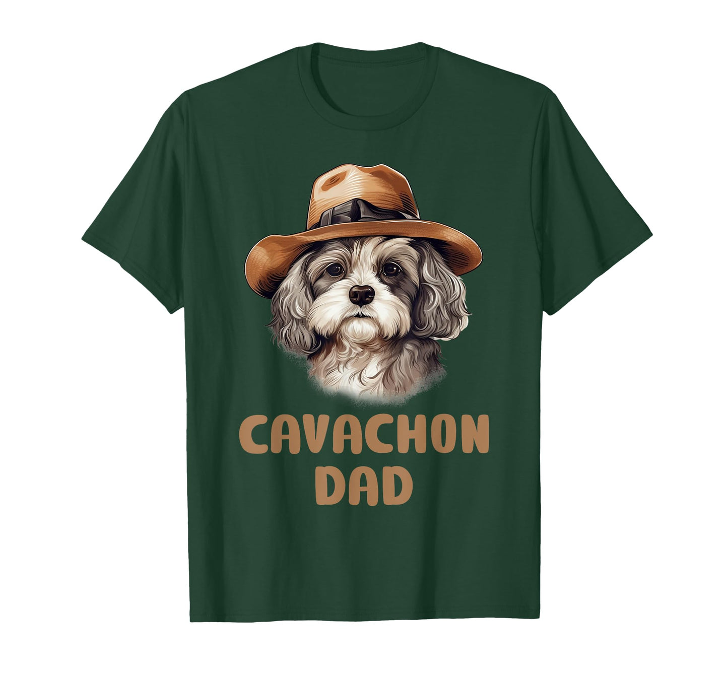 Cute Cavachon Dad Dog Lovers Gift Funny Puppy Cavachon Owner Men Women Kids T-Shirt