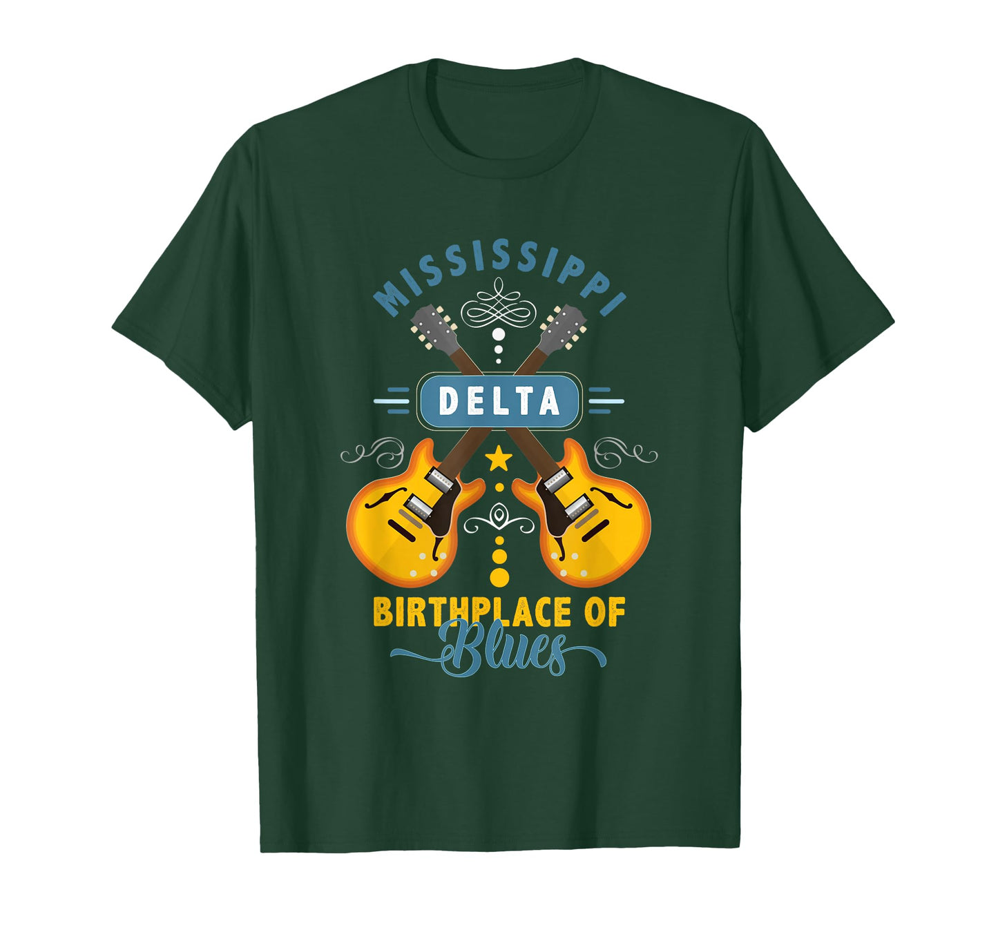 Blues Guitarist or Rock Music or Mississippi Delta Blues T-Shirt