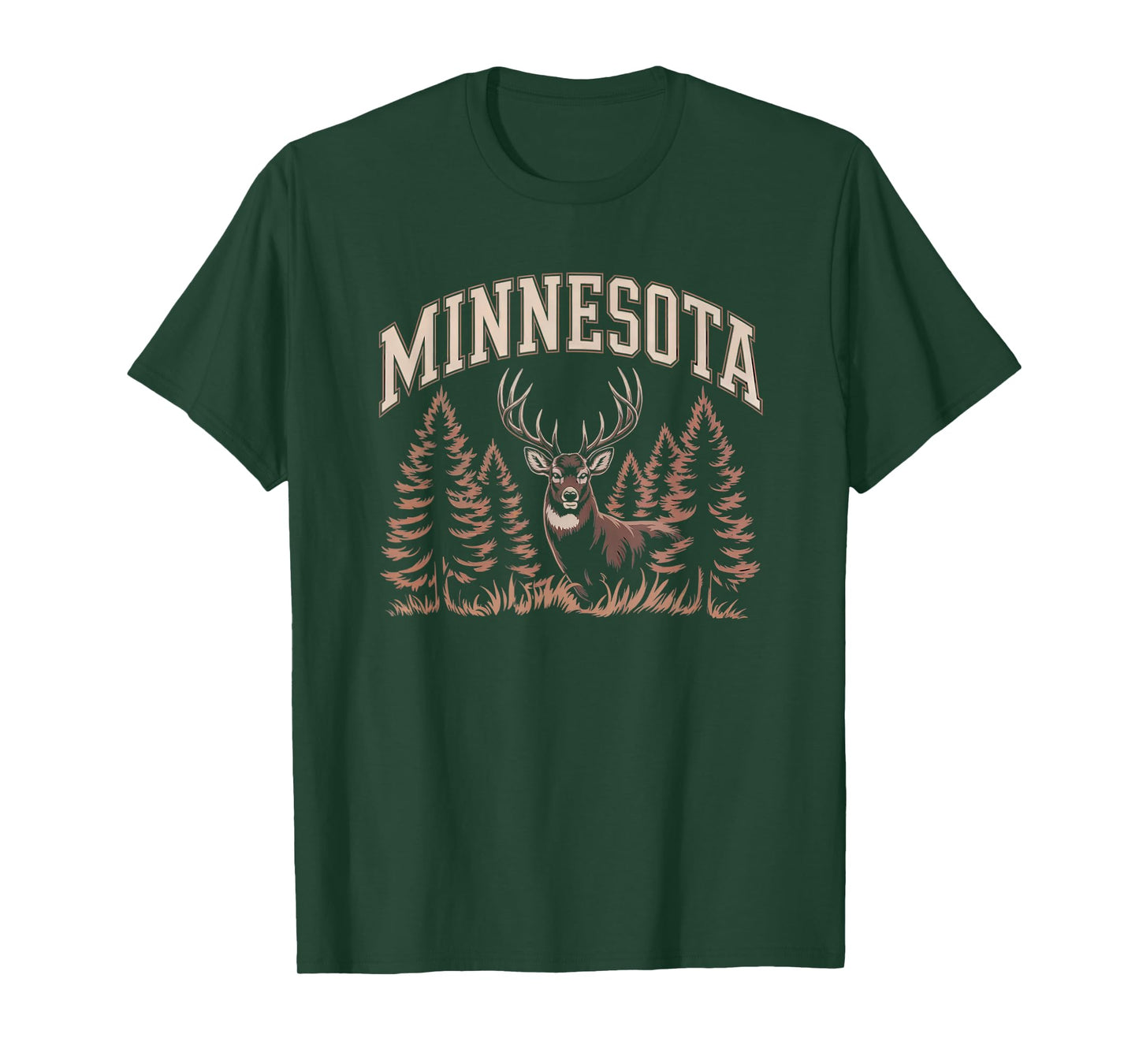 Minnesota State Varsity Letters Buck Hunting Deer Hunters T-Shirt