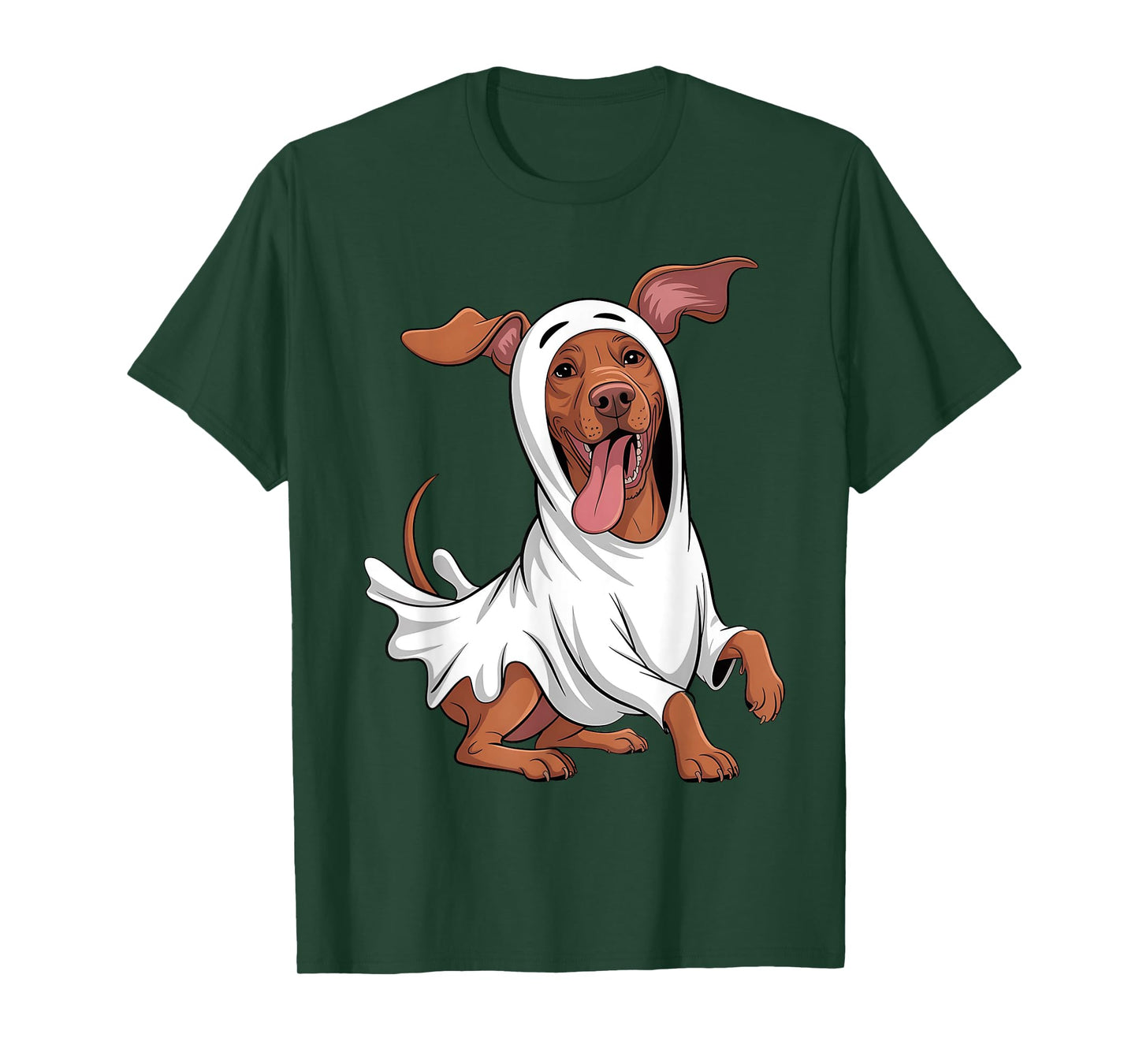 Vizsla Ghost Pumpkin Halloween Fall Dog Lover Women Men T-Shirt