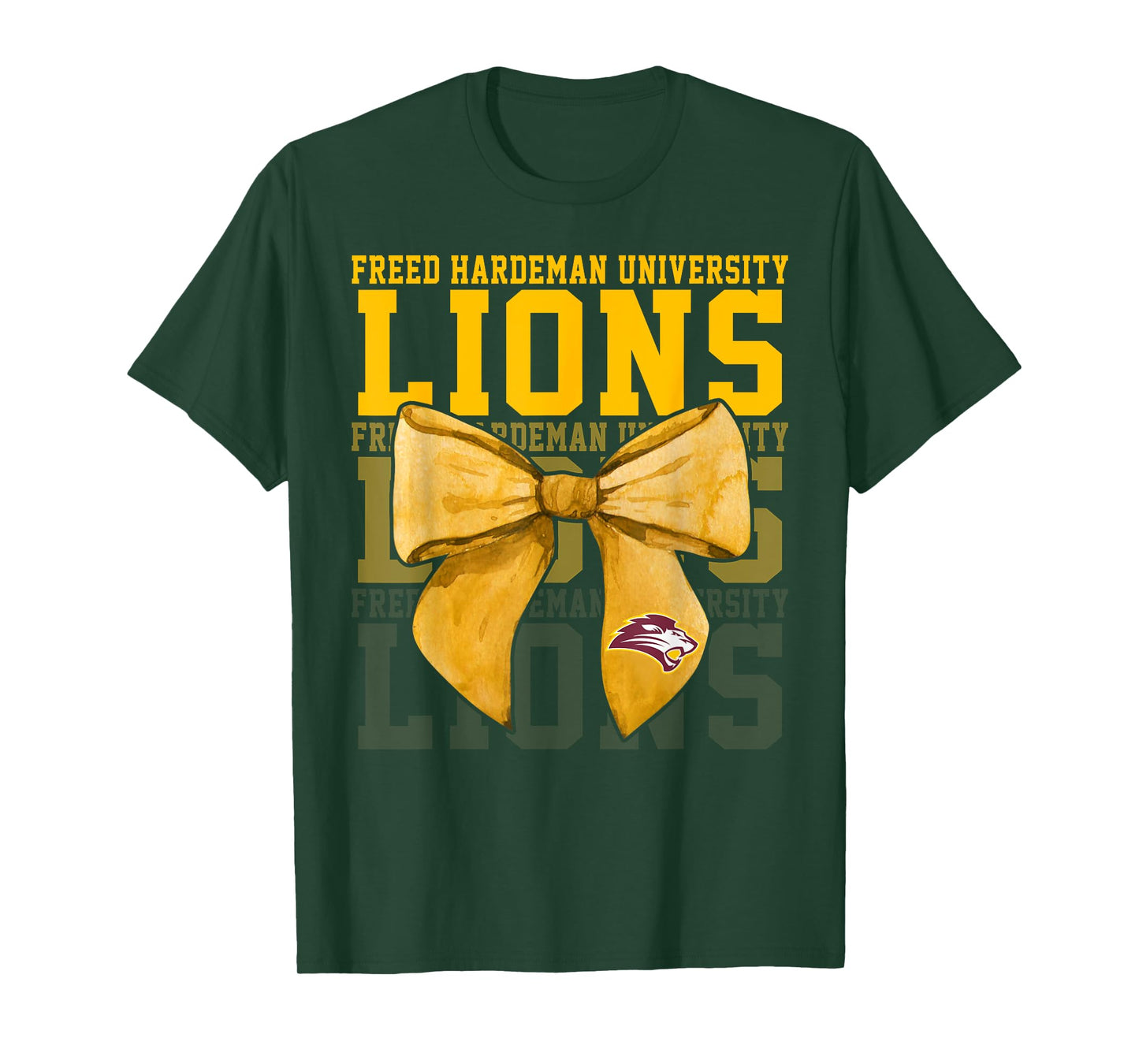Freed-Hardeman University Lions Bow Vintage Athletics Girls T-Shirt