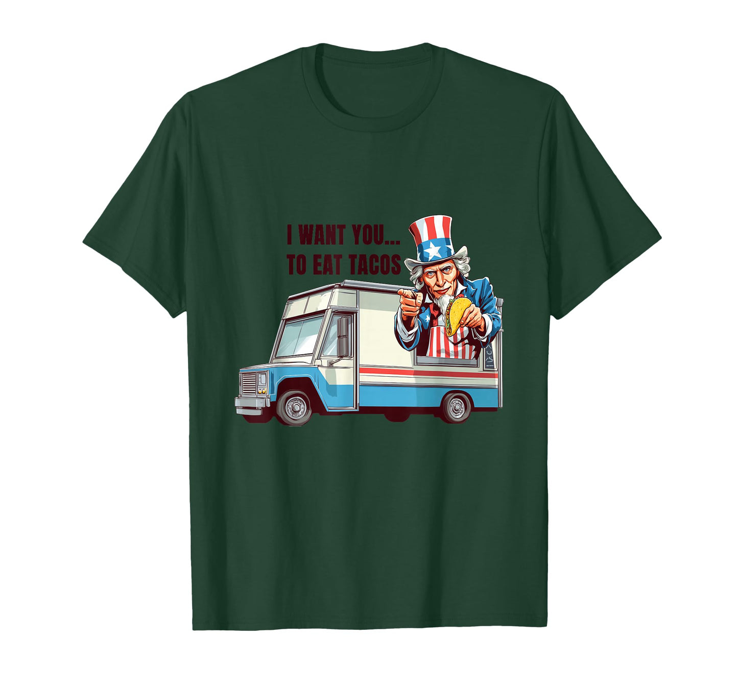 Eat Tacos Costume with Funny Sam for Food Truck Lovers T-Shirt