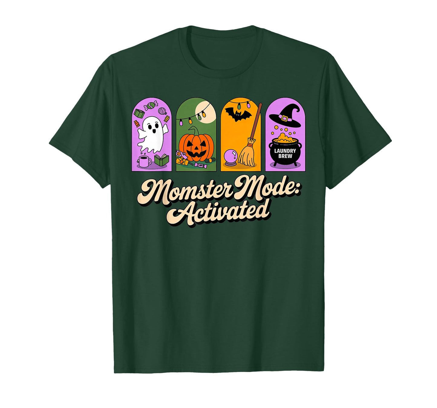 Cute Halloween Funny Momster Mode Activated T-Shirt