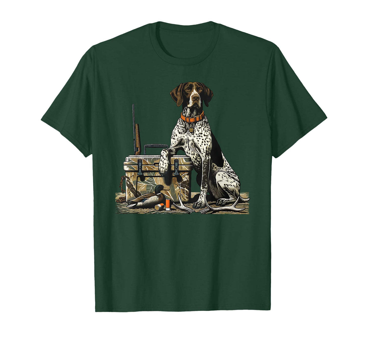 German Shorthaired Pointer Dog Camo Hunting T-Shirt