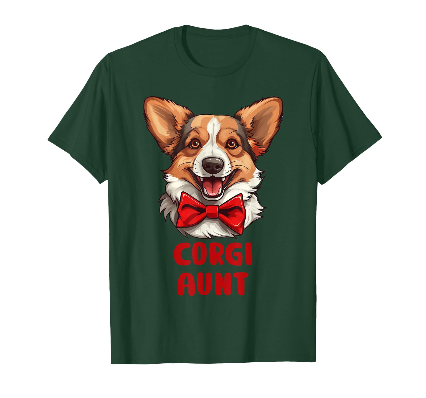 Cute Corgi Aunt Dog Lovers Gift Funny Puppy Corgi Owner T-Shirt