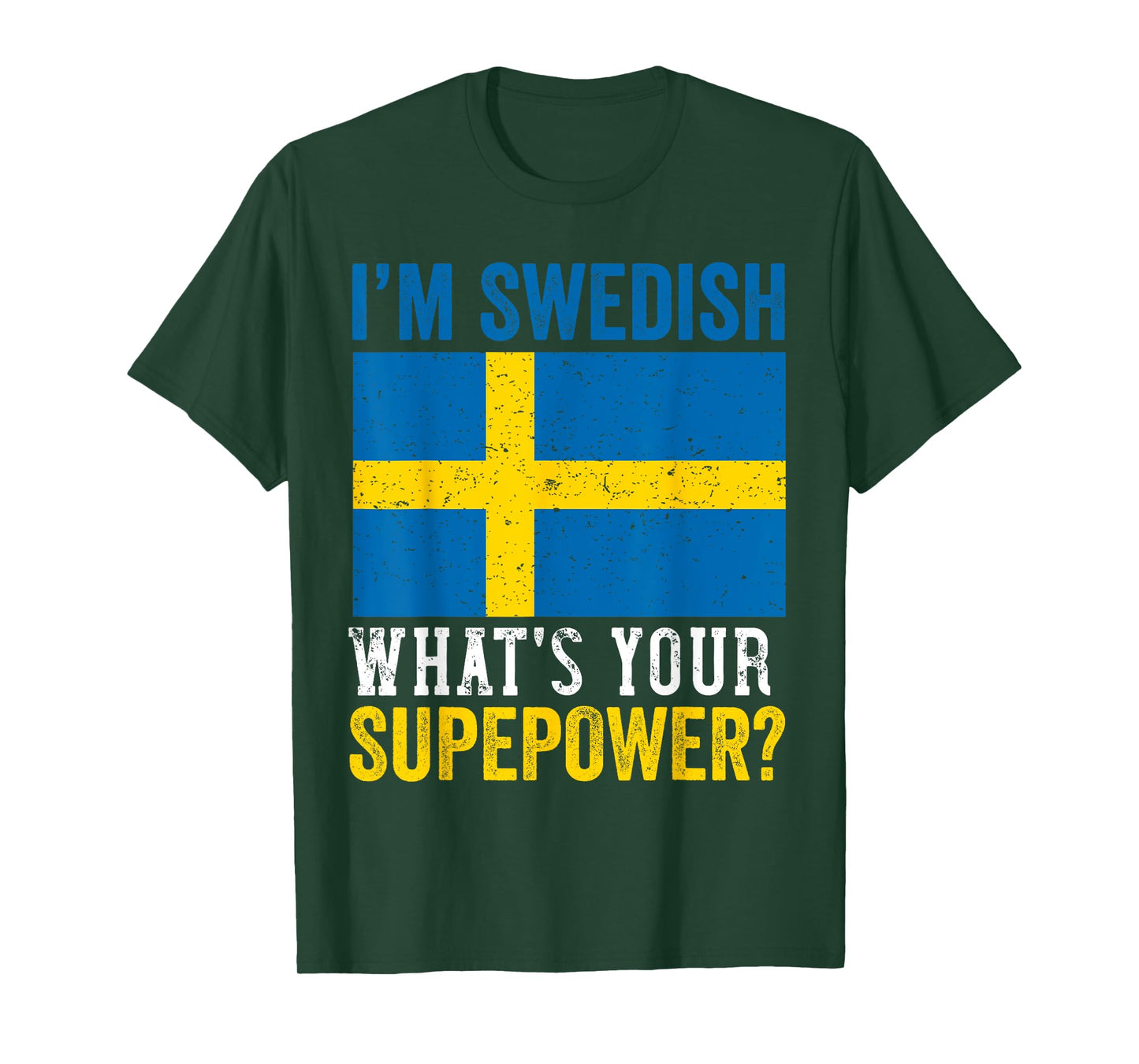 Swedish Flag Sweden Men Women Sverige Svenska Souvenirs T-Shirt
