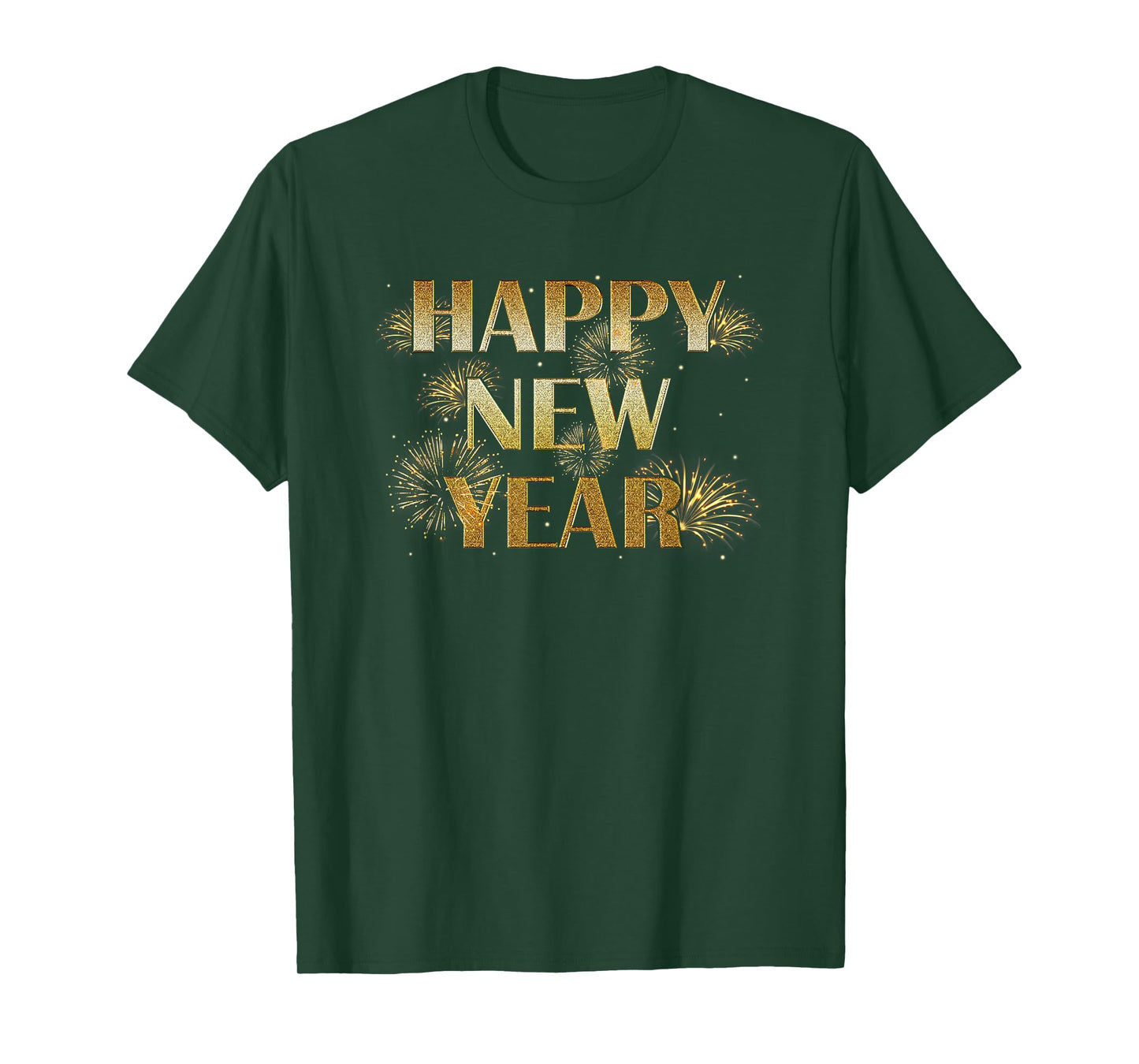 Happy New Year Eve Party Fireworks Confetti Kids Men Women T-Shirt