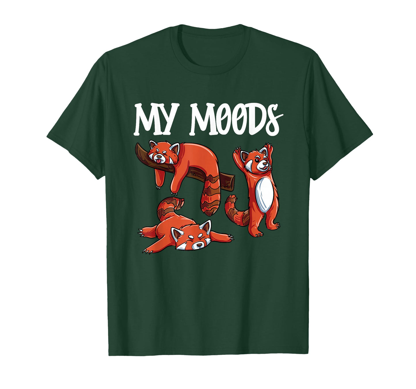 Funny Red Panda Design- Moody Red Panda T-Shirt